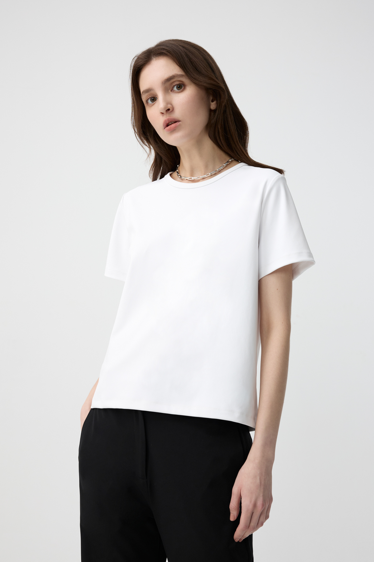 UNIM 短袖T-SHIRT 女（白色）