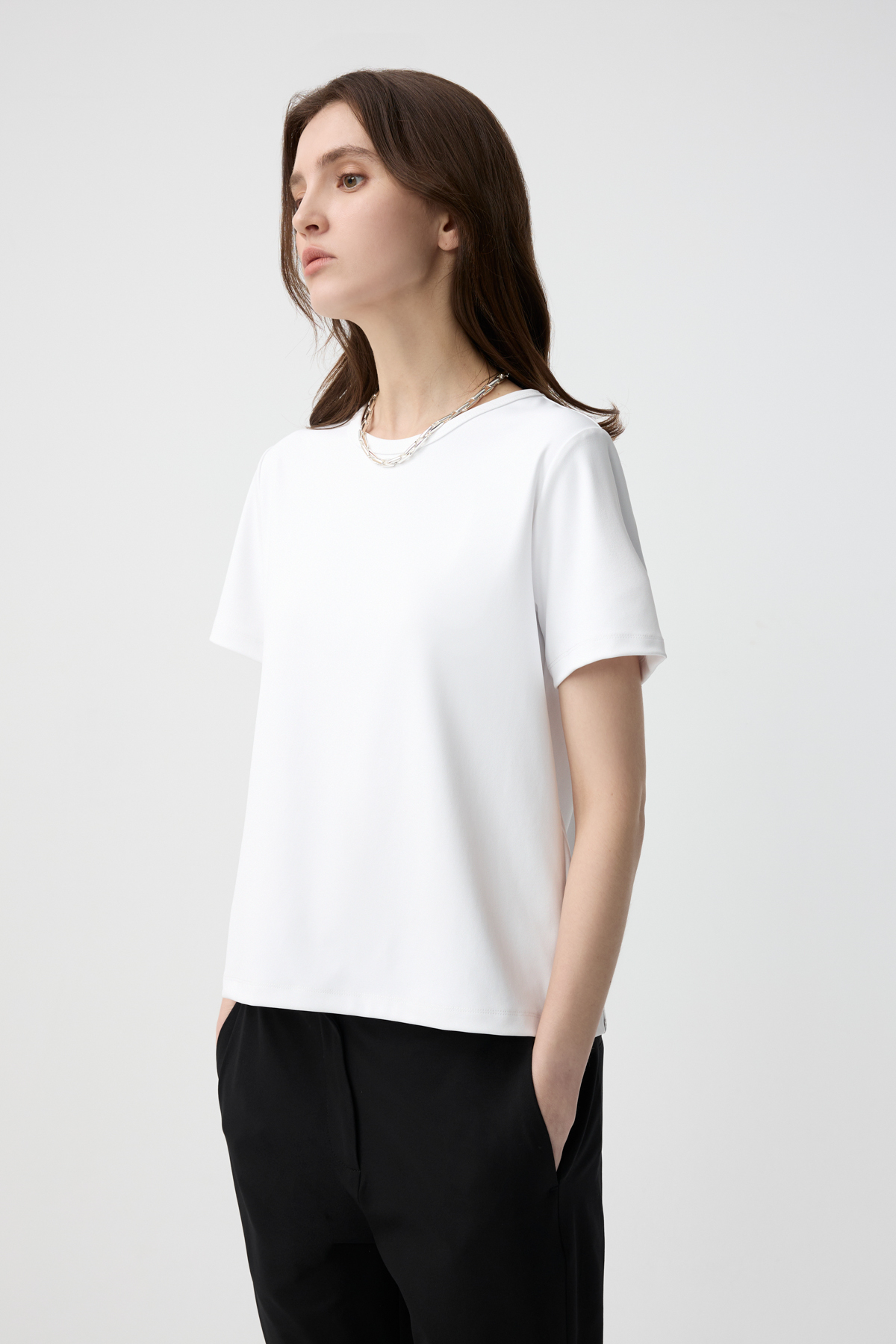 UNIM 短袖T-SHIRT 女（白色）