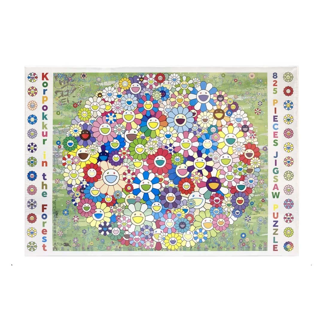 村上隆 Takashi Murakami Korpokkur in the Forest 825 PIECES JIGSAW PUZZLE 825片 拼圖 小花球 小花 限定 現貨