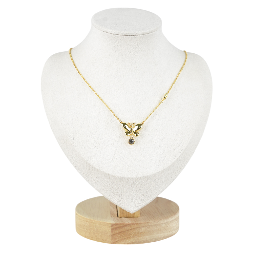 【COACH】蝴蝶造型及水鑽項鍊(金色) CBB25 GLD