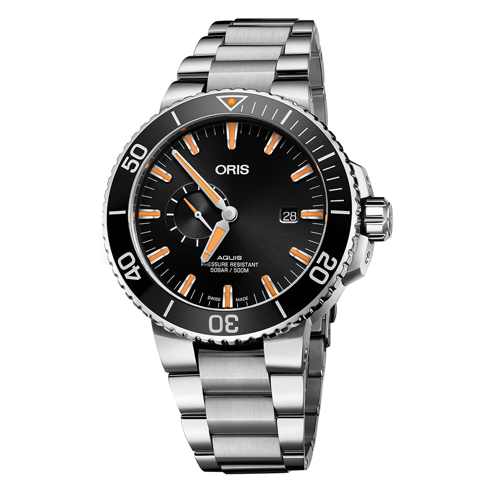 【ORIS 豪利時】01 743 7733 4159-07 8 24 05PEB 日期顯示 單向旋轉錶圈 夜光 不鏽鋼 機械 手錶