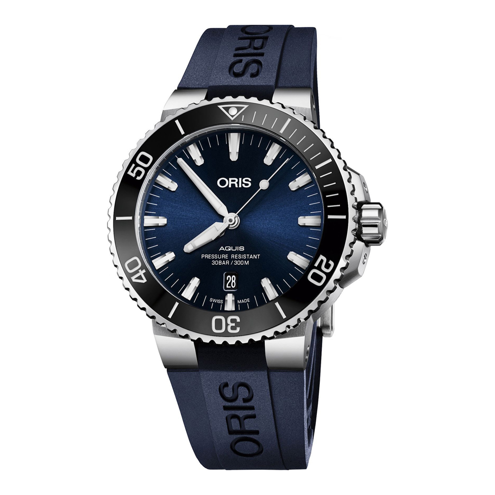 【ORIS 豪利時】01 733 7730 4135-07 4 24 65EB 日期顯示 單向旋轉錶圈 夜光 橡膠錶帶 機械 手錶