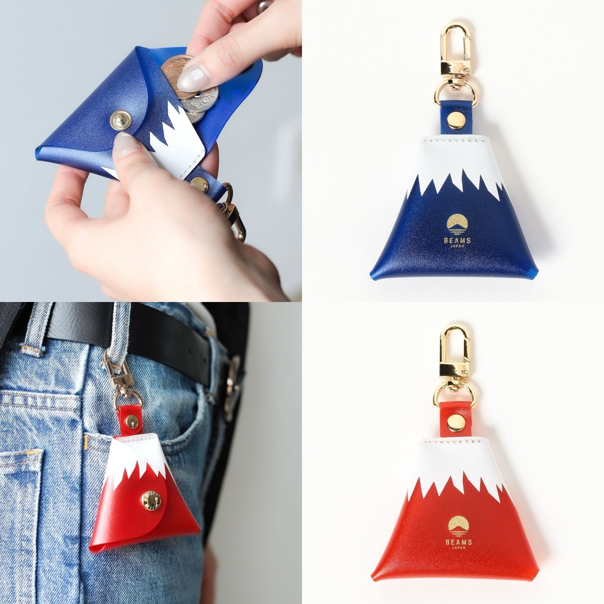預購┃日本製  BEAMS JAPAN MISTY LAYER Mt. Fuji shaped coin case 富士山造型 零錢包