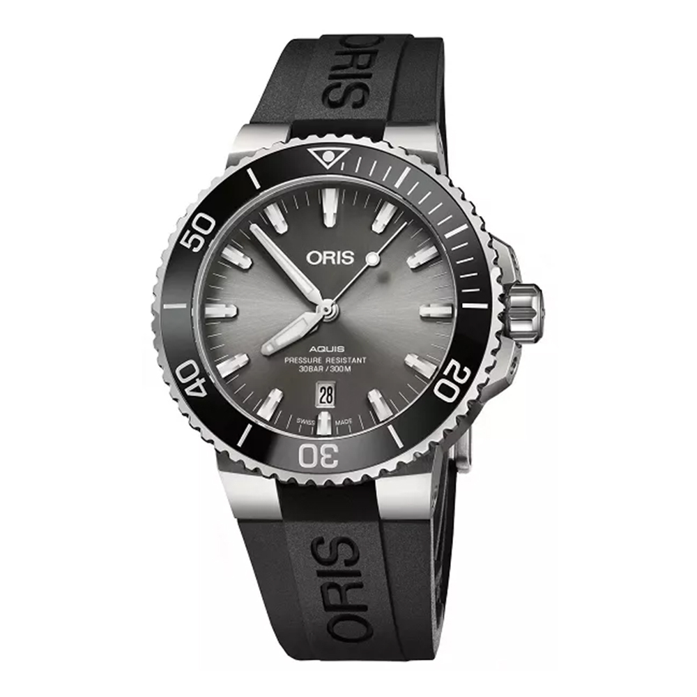 【ORIS 豪利時】01 733 7730 7153-07 4 24 64TEB 日期顯示 單向旋轉錶圈 夜光 鈦合金 機械 手錶