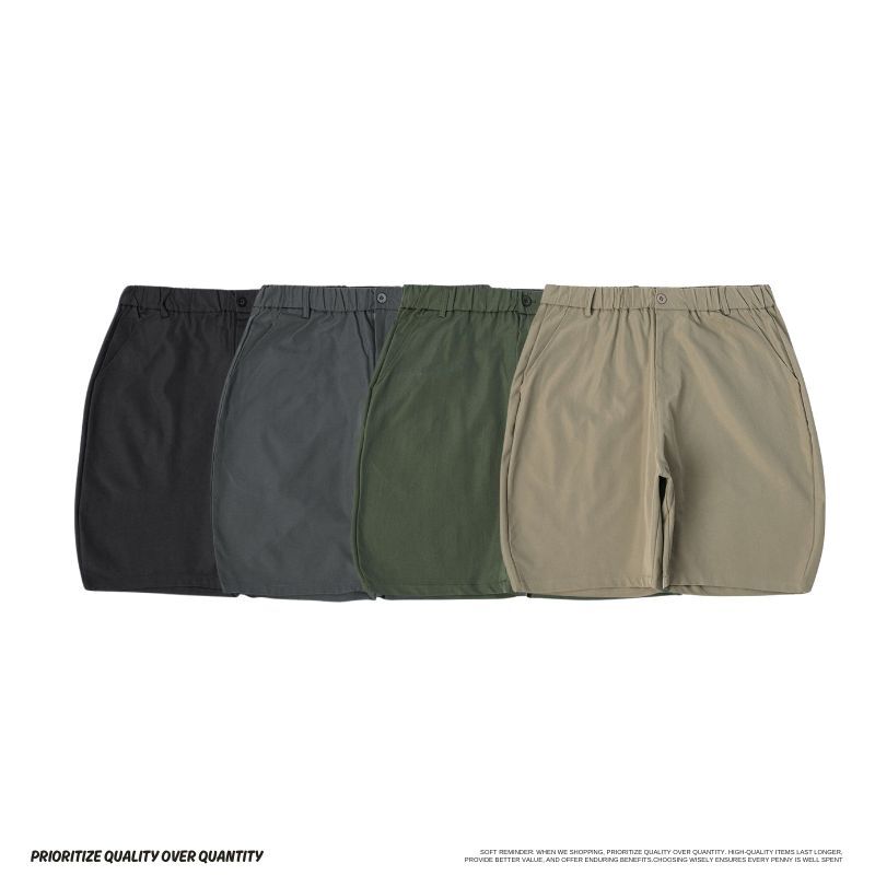 素面南瓜廓型休閒短褲