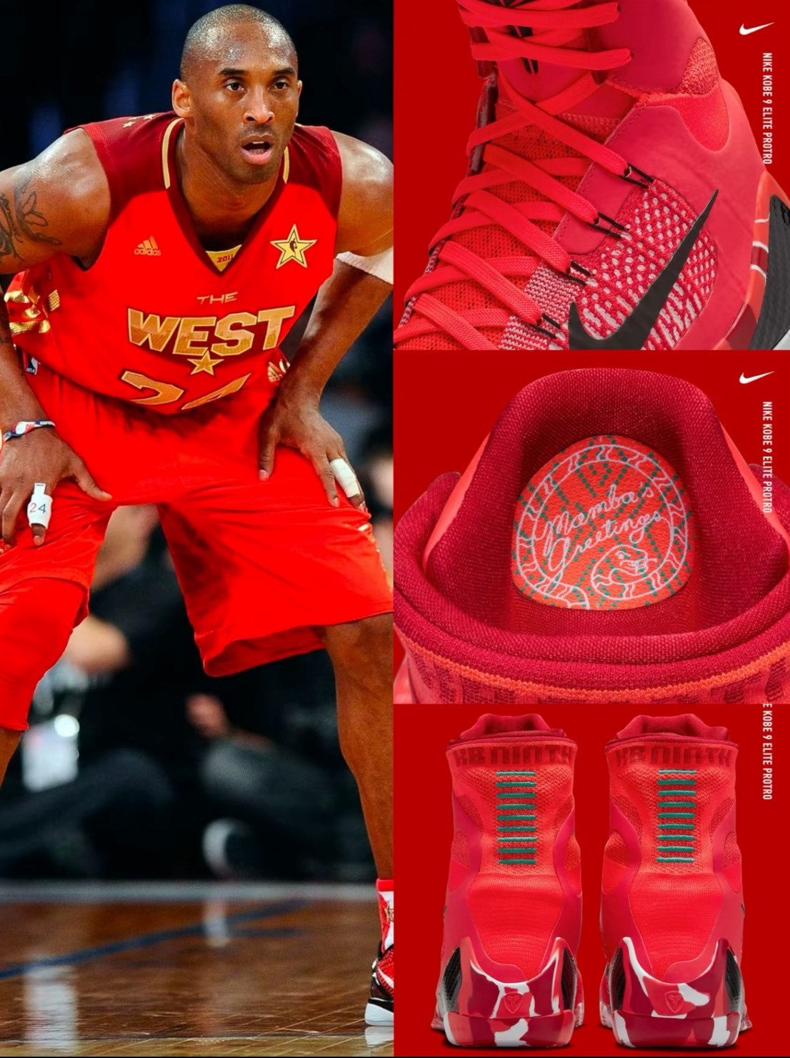 【現貨】Kobe 9 Elite 高筒鞋 Protro Bright Crimson and Emerald Green 籃球鞋 拳擊鞋