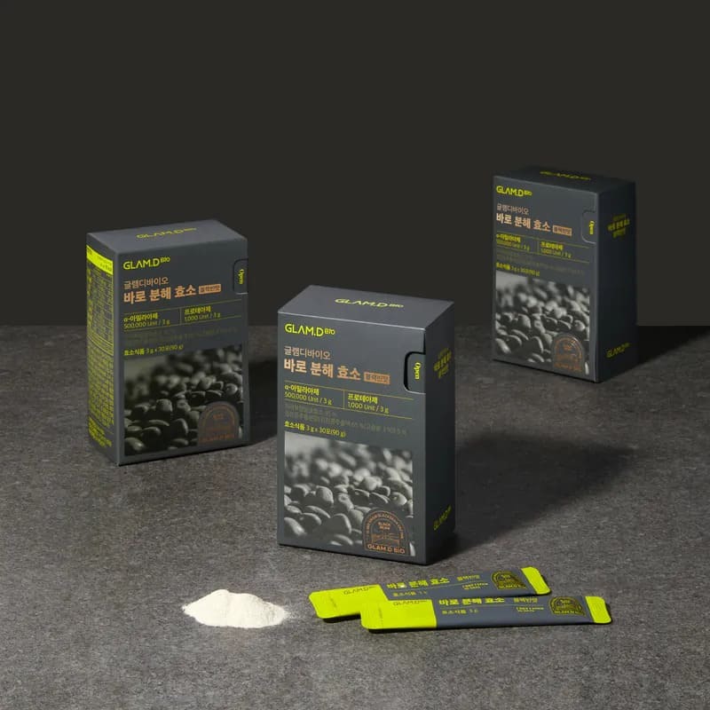 GLAM.D 極速分解酵素粉-黑豆茶味(1盒30包)