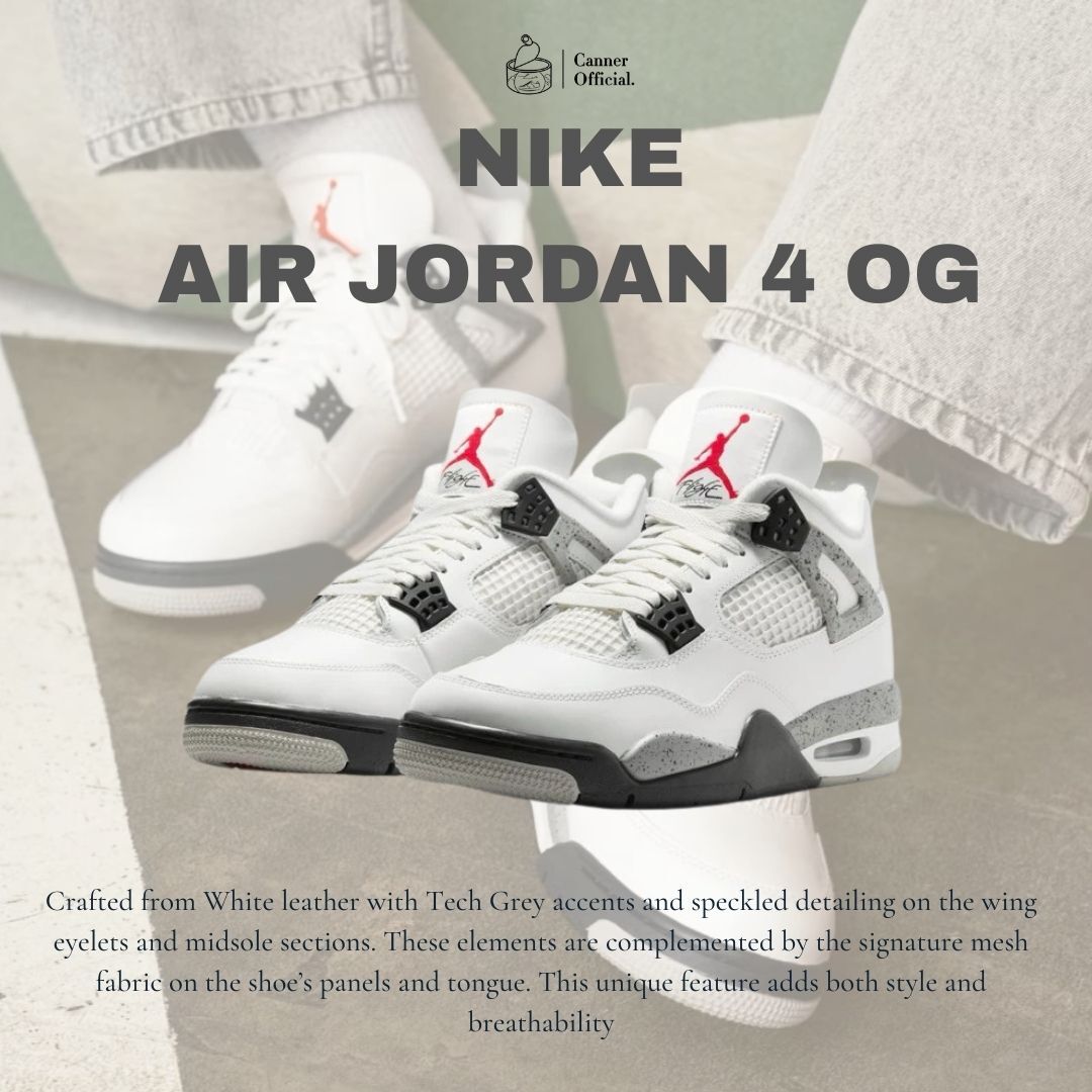 Air Jordan 4 OG "White Cement" 白水泥 2025經典回歸 男鞋 FV5029-100
