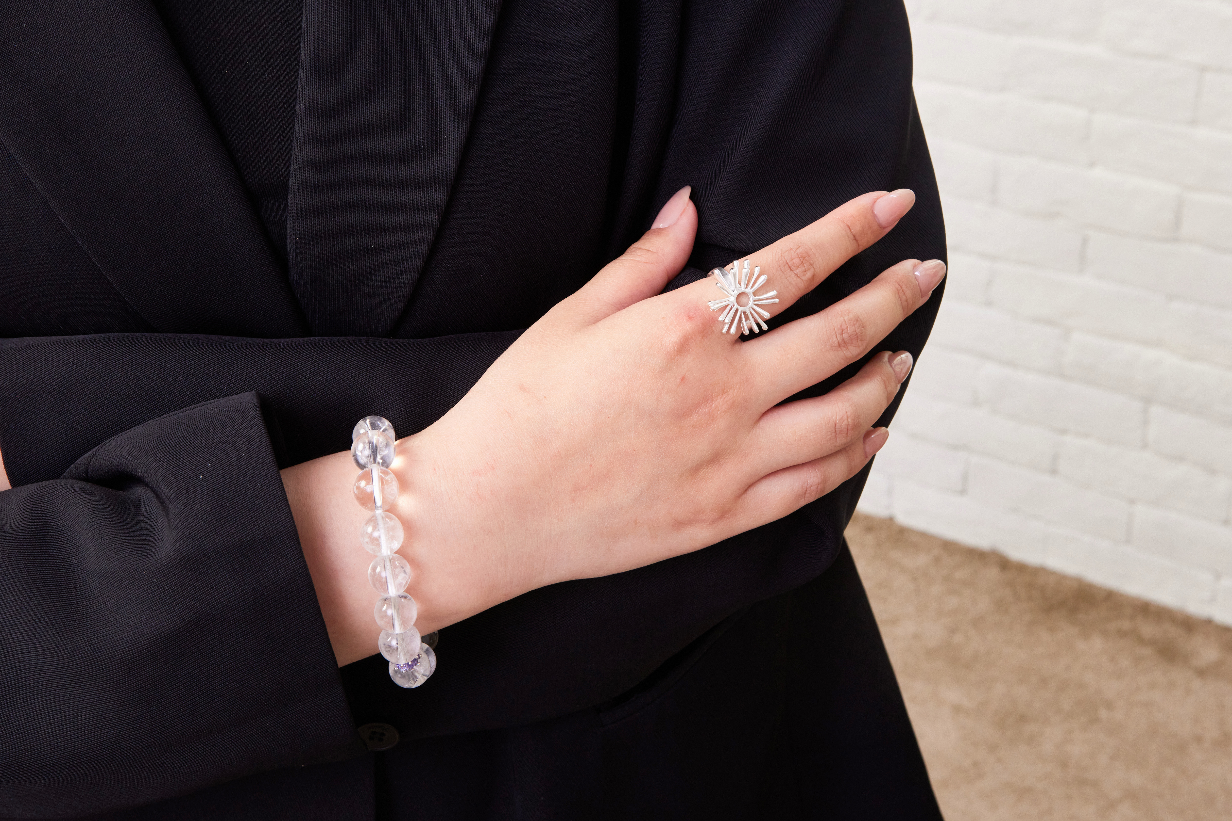 R1044 | 純銀太陽花戒指