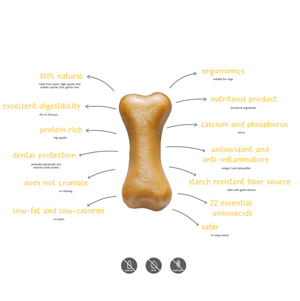 PLUTOS Dog Cheese Chew Peanut Butter Flavour