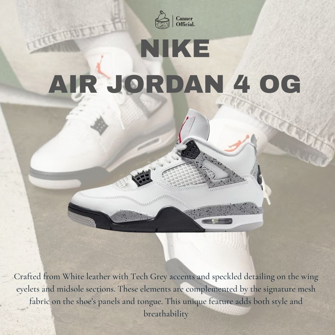 Air Jordan 4 OG "White Cement" 白水泥 2025經典回歸 男鞋 FV5029-100