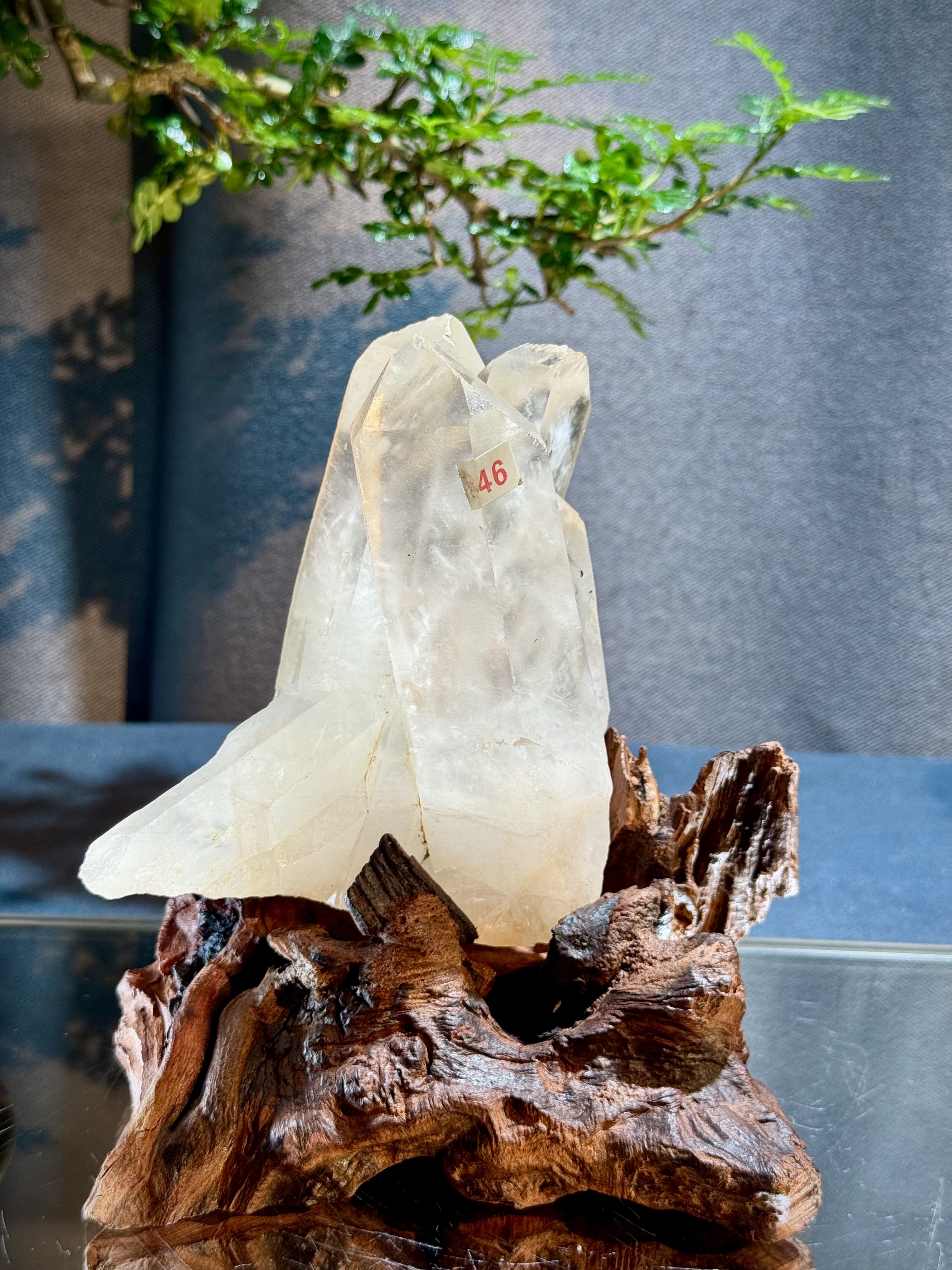 白水晶簇擺件 5522