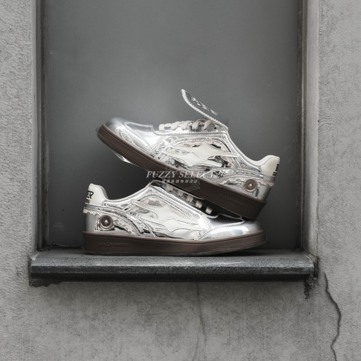 【逢甲FUZZY】Killwinner 德訓鞋 鏡面銀 芭蕾風 張員瑛同款 KWDX23110535