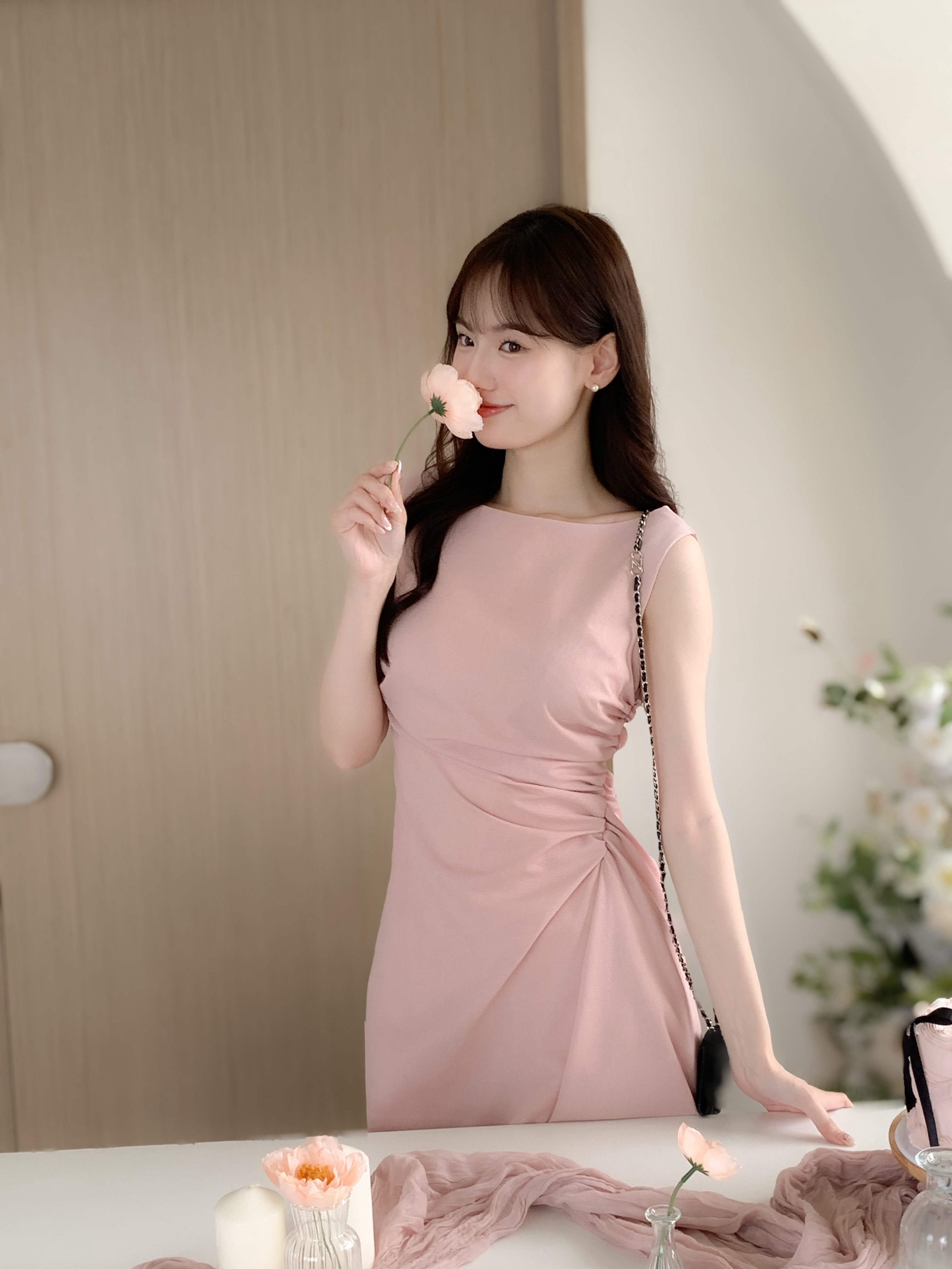 【🌸早春新品 】Rose amour晨光玫瑰仙女無袖洋裝 ( 2 colors )