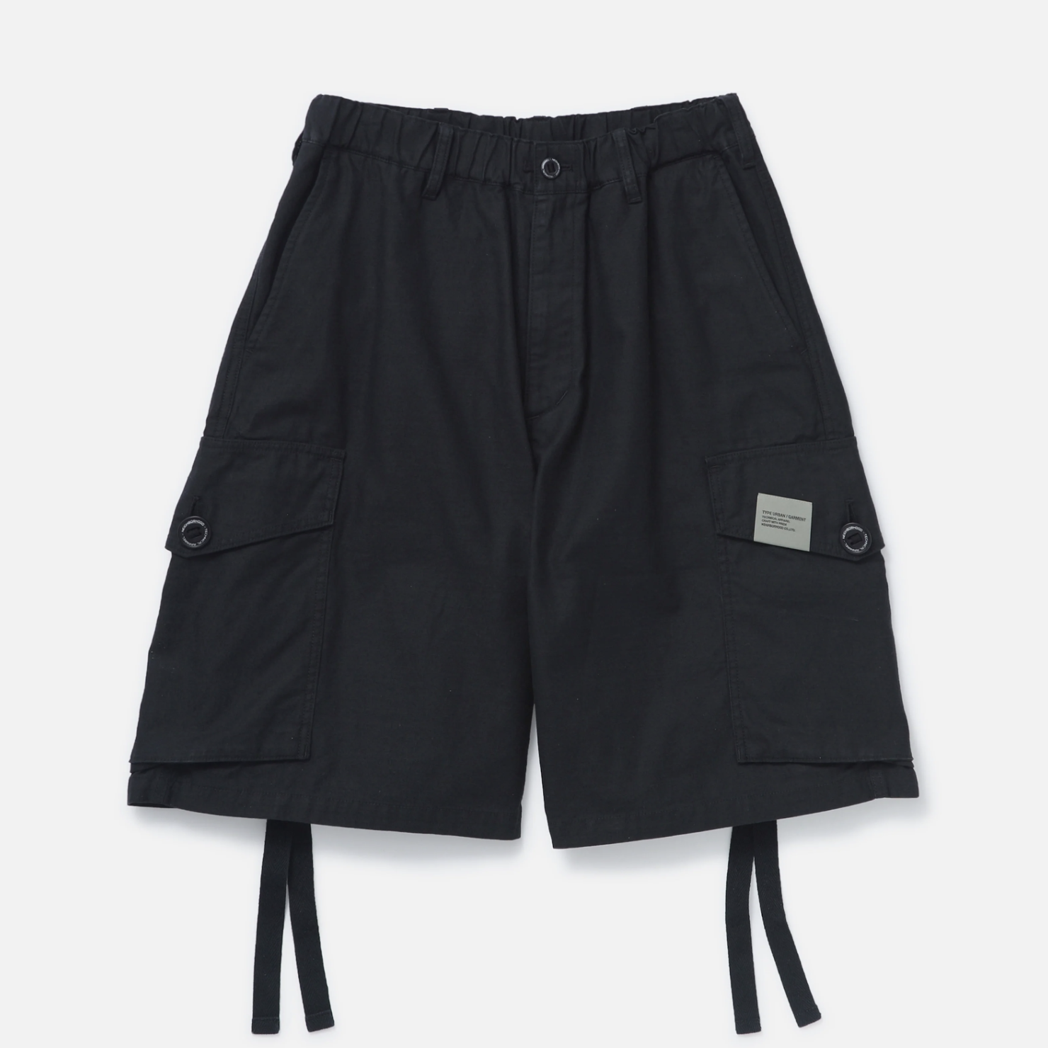 -(B4b04)-NEIGHBORHOOD  WIDE CARGO SHORT PANTS 寬版 工裝 短褲 黑色/灰色-251SPNH-PTM07