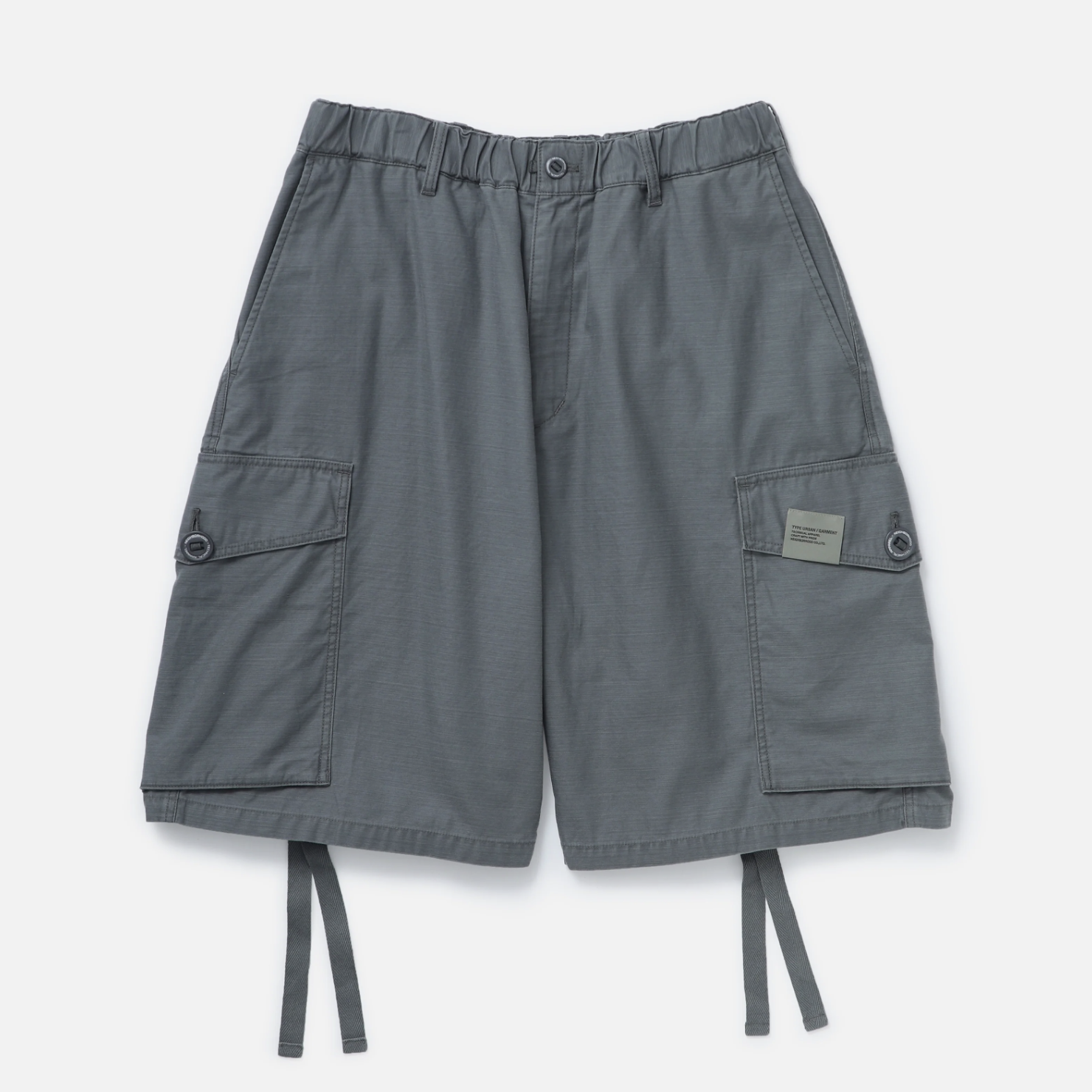 -(B4b04)-NEIGHBORHOOD  WIDE CARGO SHORT PANTS 寬版 工裝 短褲 黑色/灰色-251SPNH-PTM07