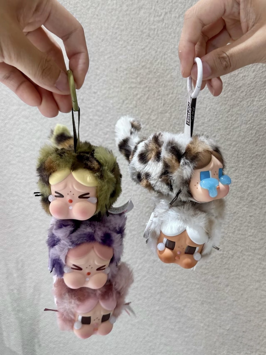 KTQ STORE ‧ POP MART 泡泡瑪特 CRYBABY 豹豹貓貓系列 磁吸 搪膠臉 毛絨 掛件 盲盒