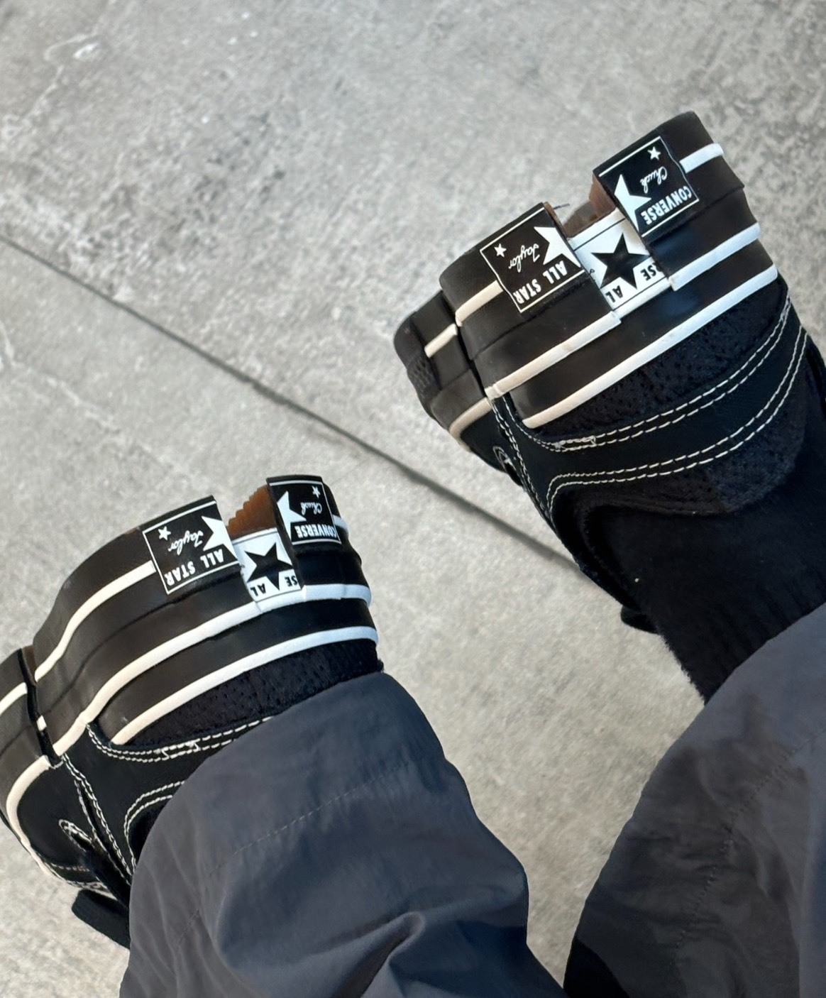 Converse x 冯晨曦 合二為一 黑色帆布鞋