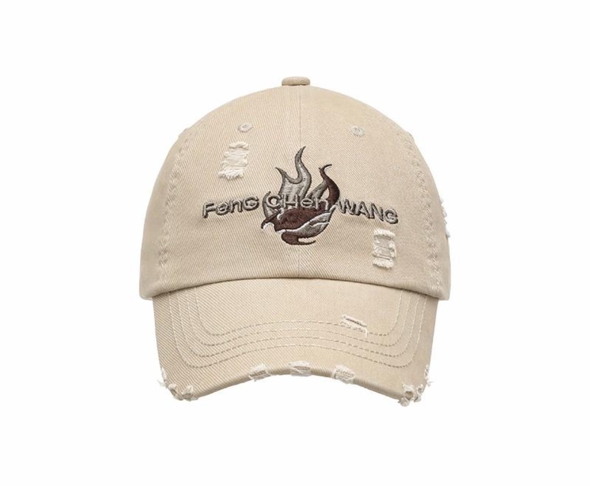 Feng Chen Wang 凤凰系列 刺繡棉質鴨舌帽