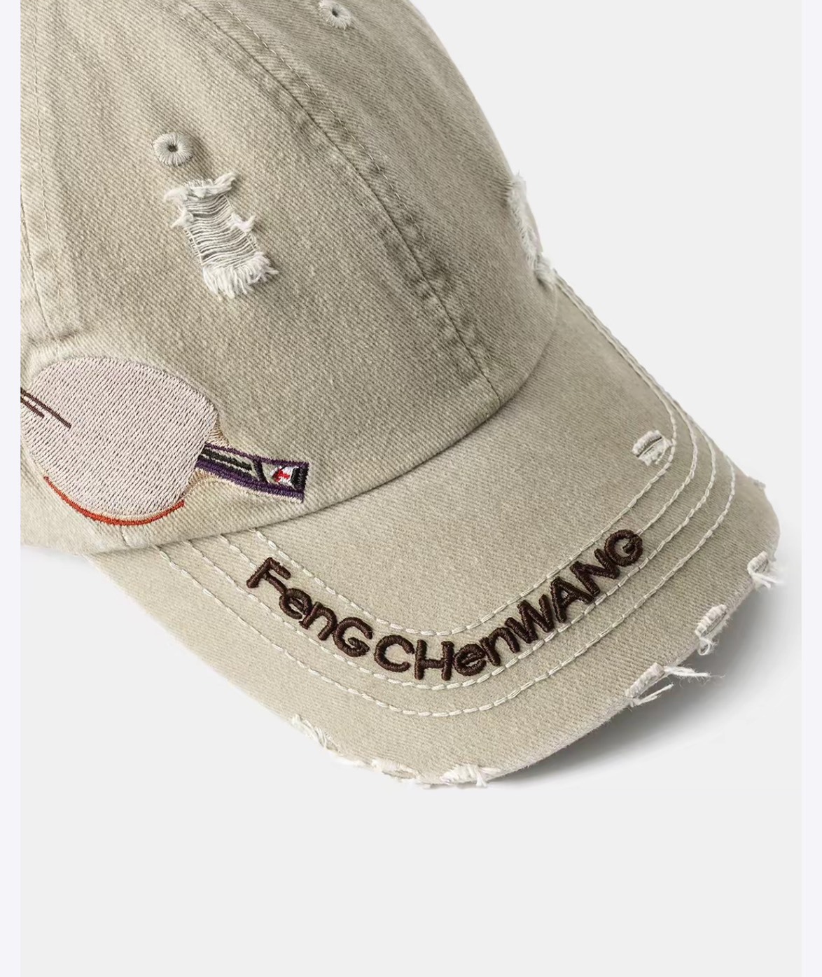 Feng Chen Wang × 林高远 聯名乒乓球拍圖案棉棒球帽