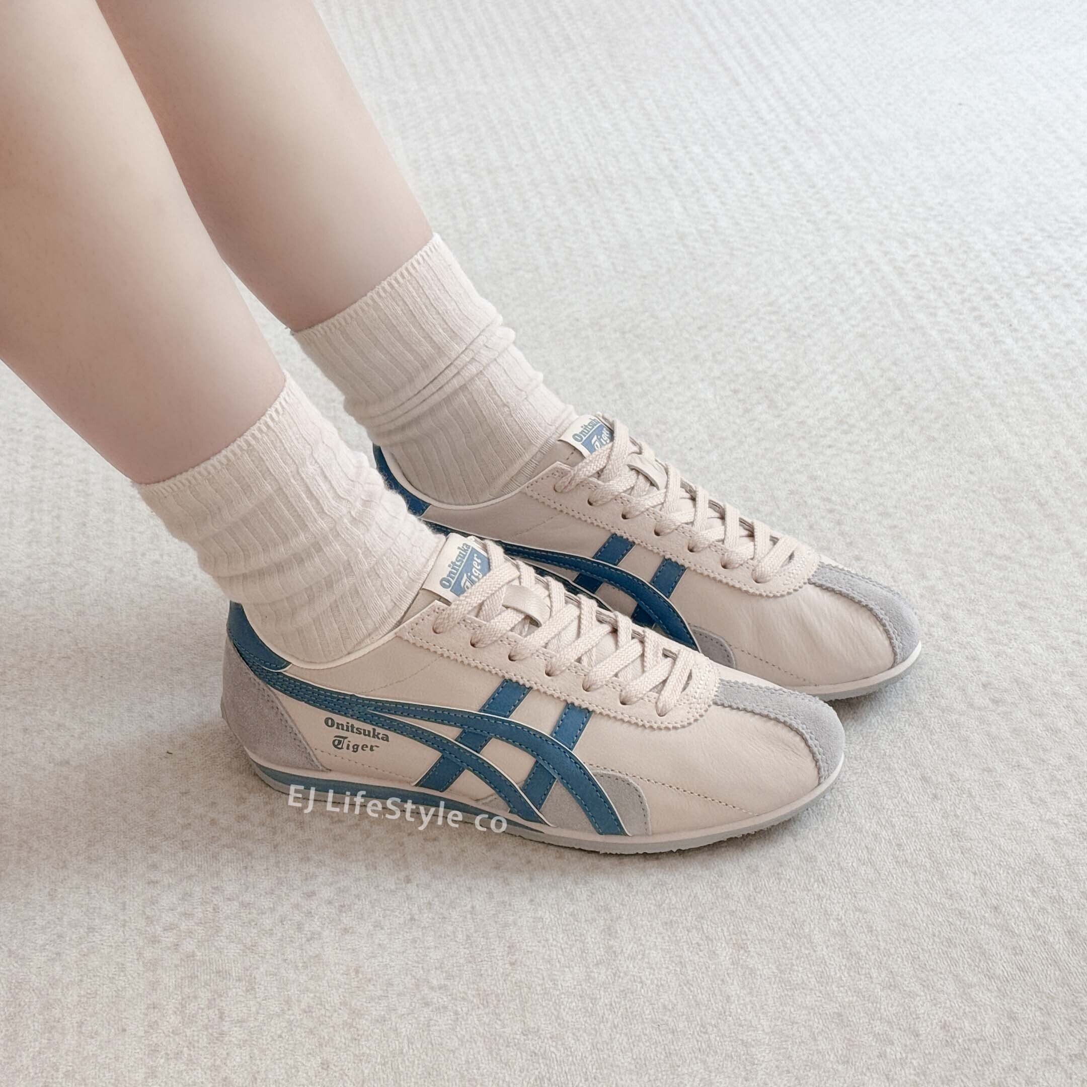 Onitsuka Tiger Runspark 鬼塚虎 海鹽乳酪 奶油白藍 米色 天空藍 男女鞋 1183B480-250 / 現+預