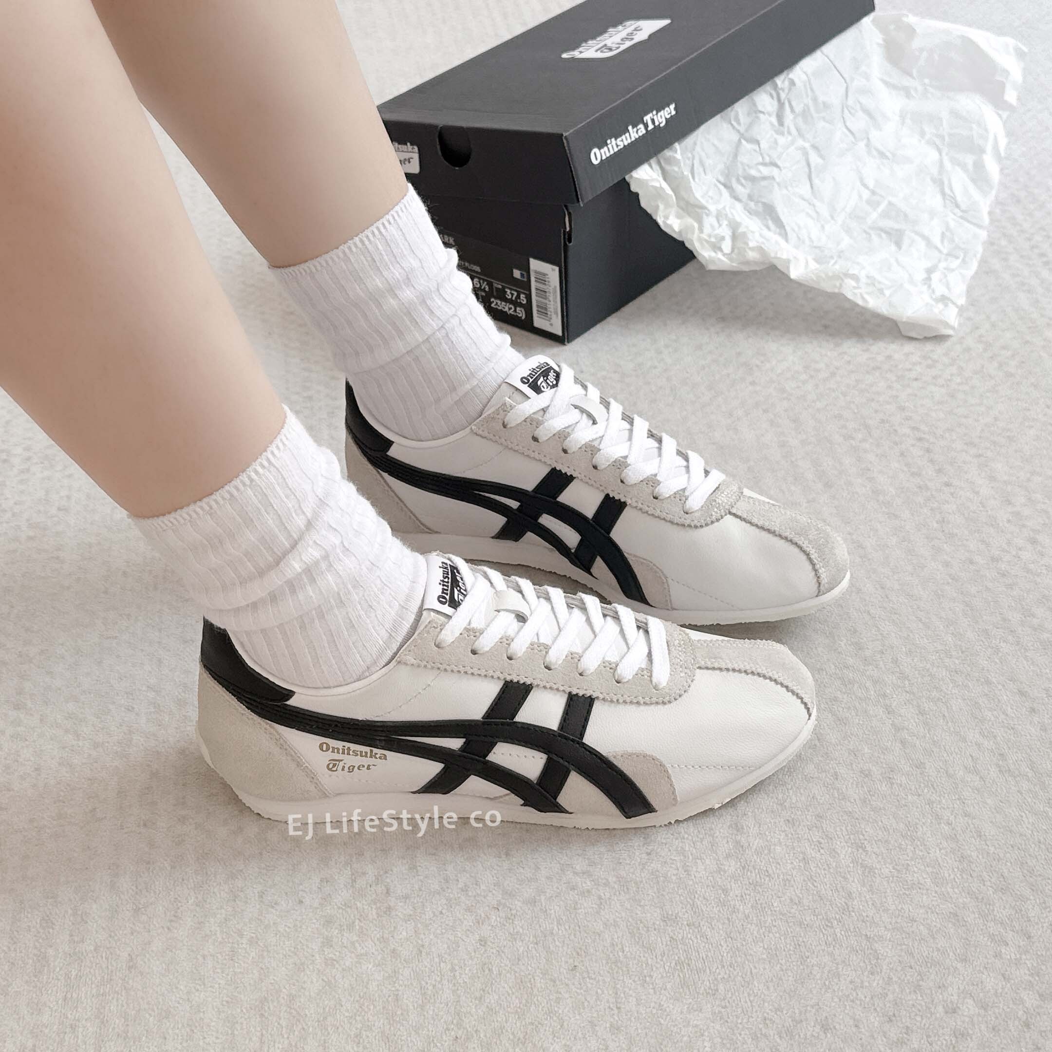 Onitsuka Tiger Runspark 鬼塚虎 黑白 黑色 白色 男女鞋 1183B480-105 / 預購
