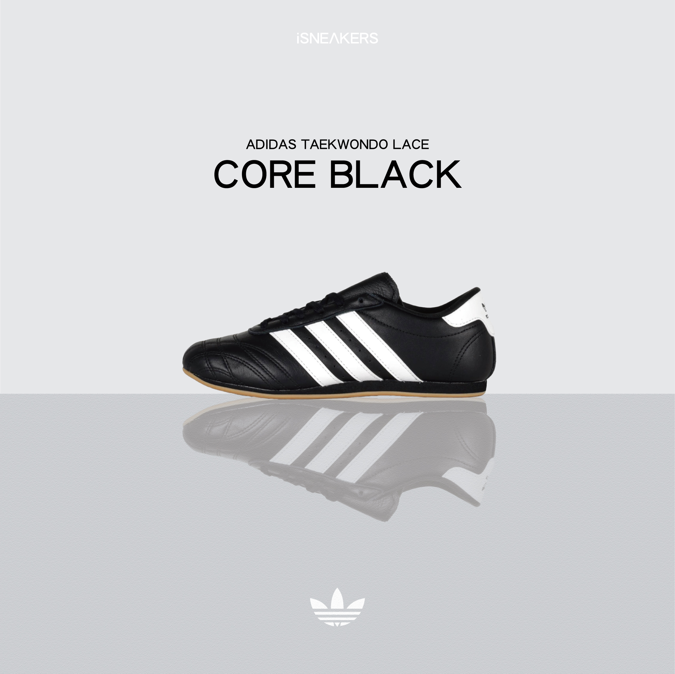 iSNEAKERS｜Adidas Taekwondo Lace "Core Black" 黑白足球鞋 JS1193