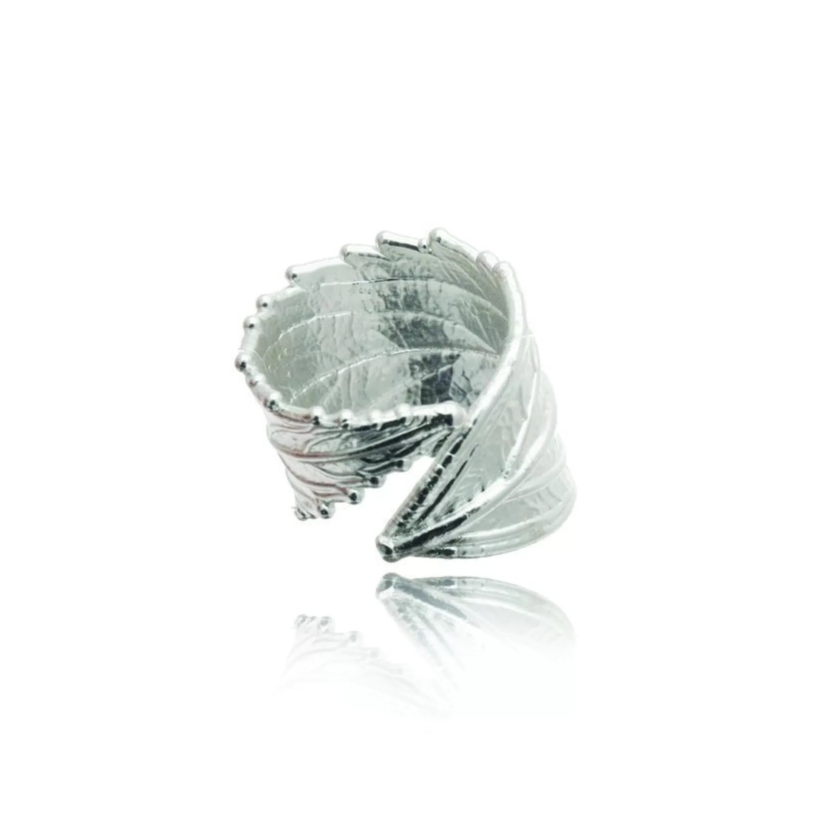 1TA0524-032 THALLO Simplicity Ring Statement with Wide Base Sterling Silver #S045a (A-LX-E)