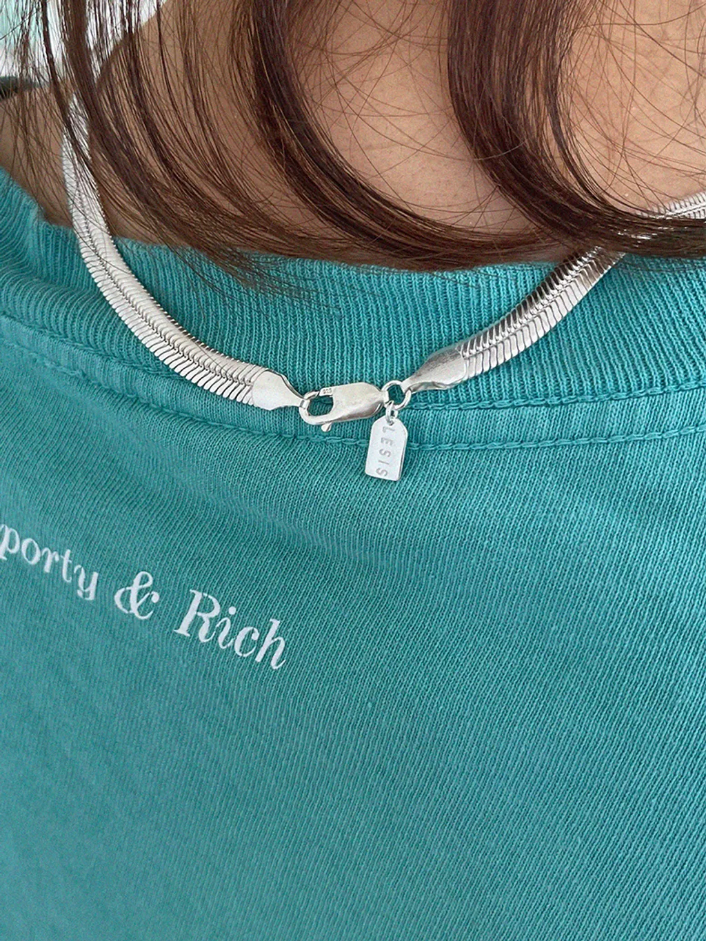 Satin Brushed Necklace｜LESIS