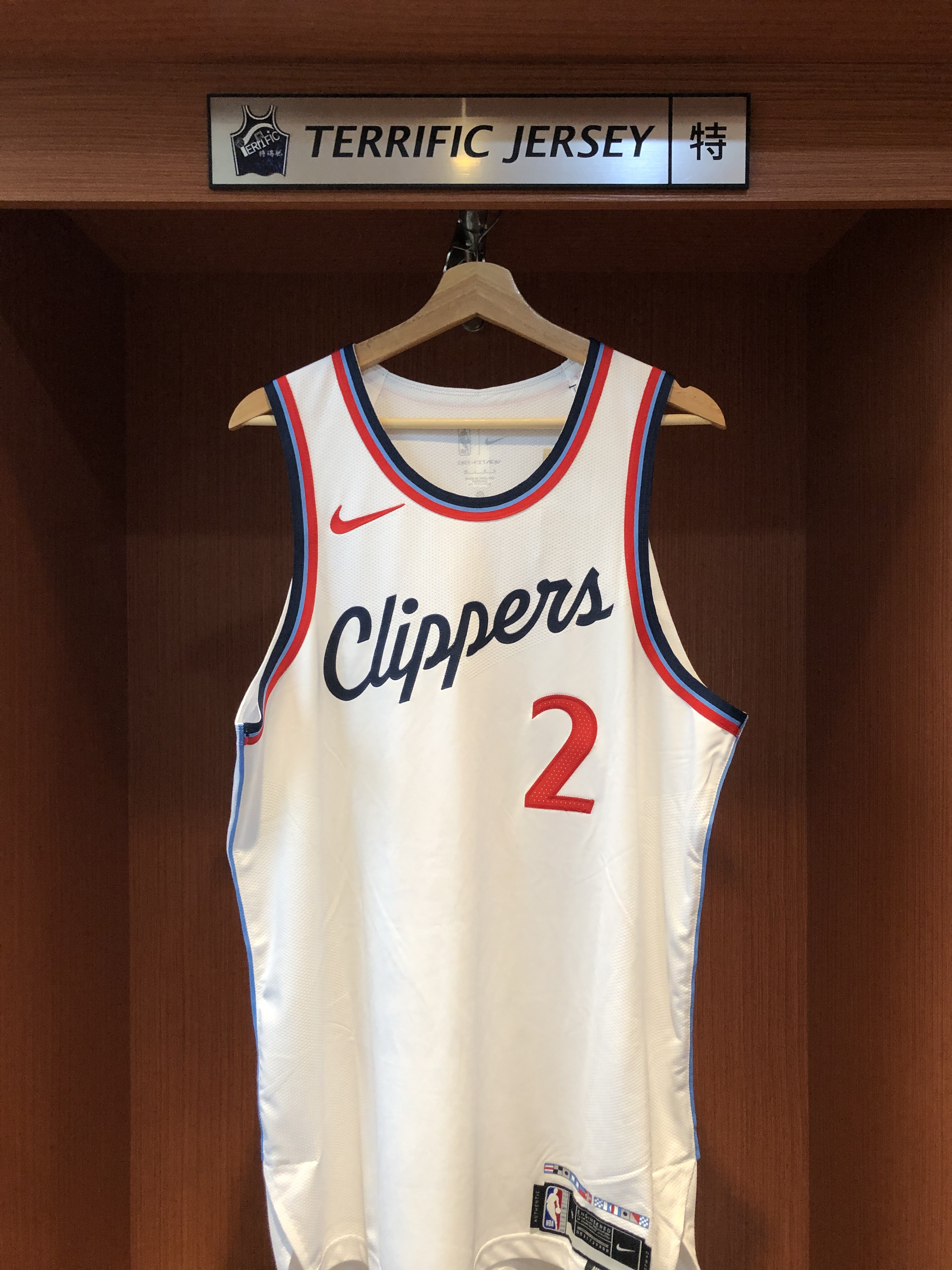 NBA球衣 Kawhi Leonard 洛杉磯快艇白 Association Nike Authentic 球員版 電繡 全新