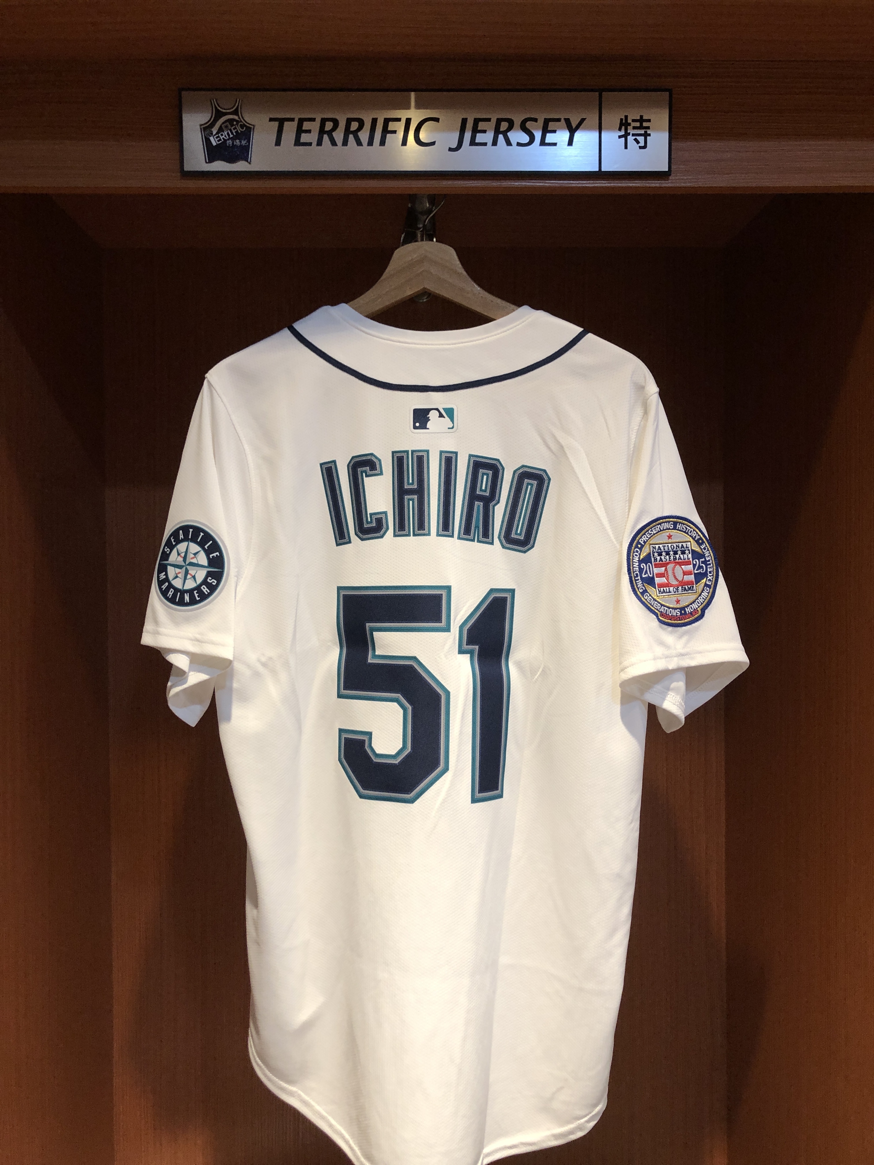 MLB球衣 Ichiro Suzuki 西雅圖水手白 名人堂 Nike Limited Player Name Jersey 球迷版 熱轉印 全新