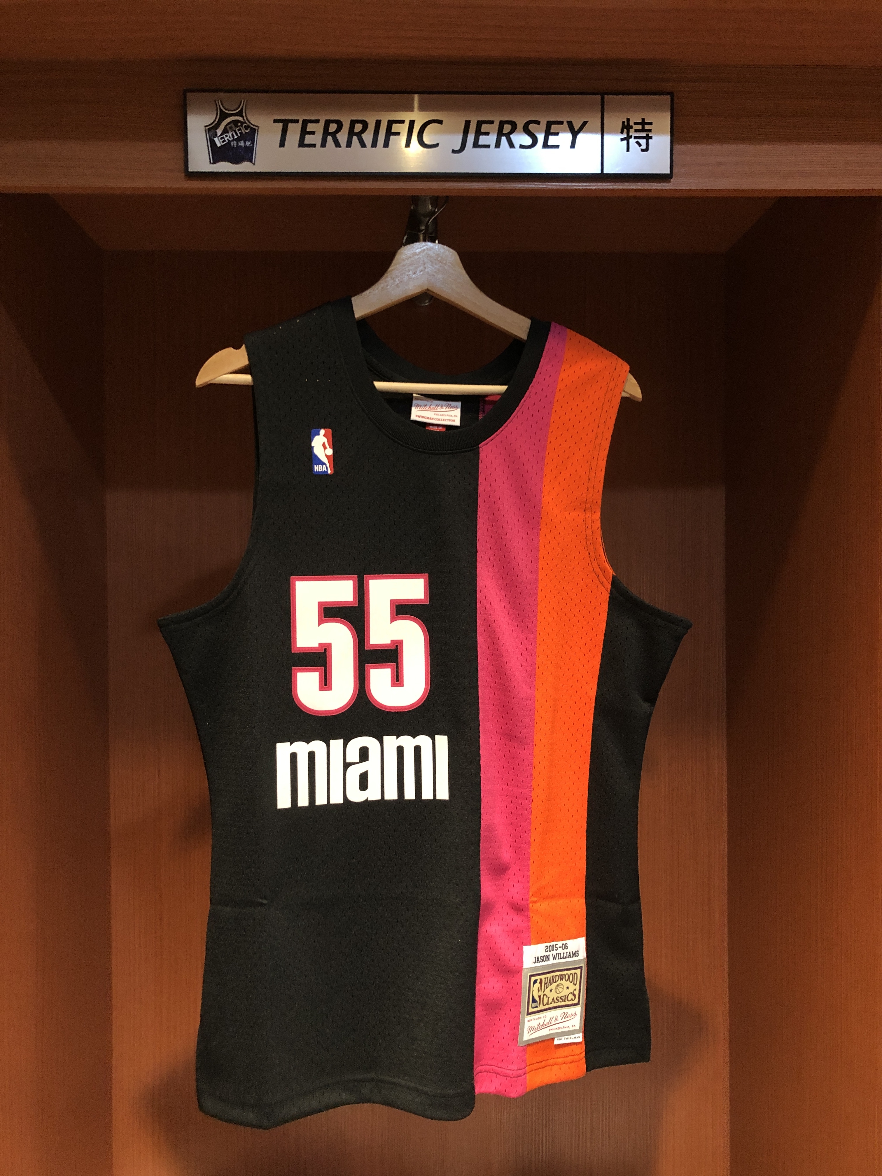 NBA球衣 Jason Williams 邁阿密熱火黑佛 05-06 M&N Swingman G2 球迷版 熱轉印 全新