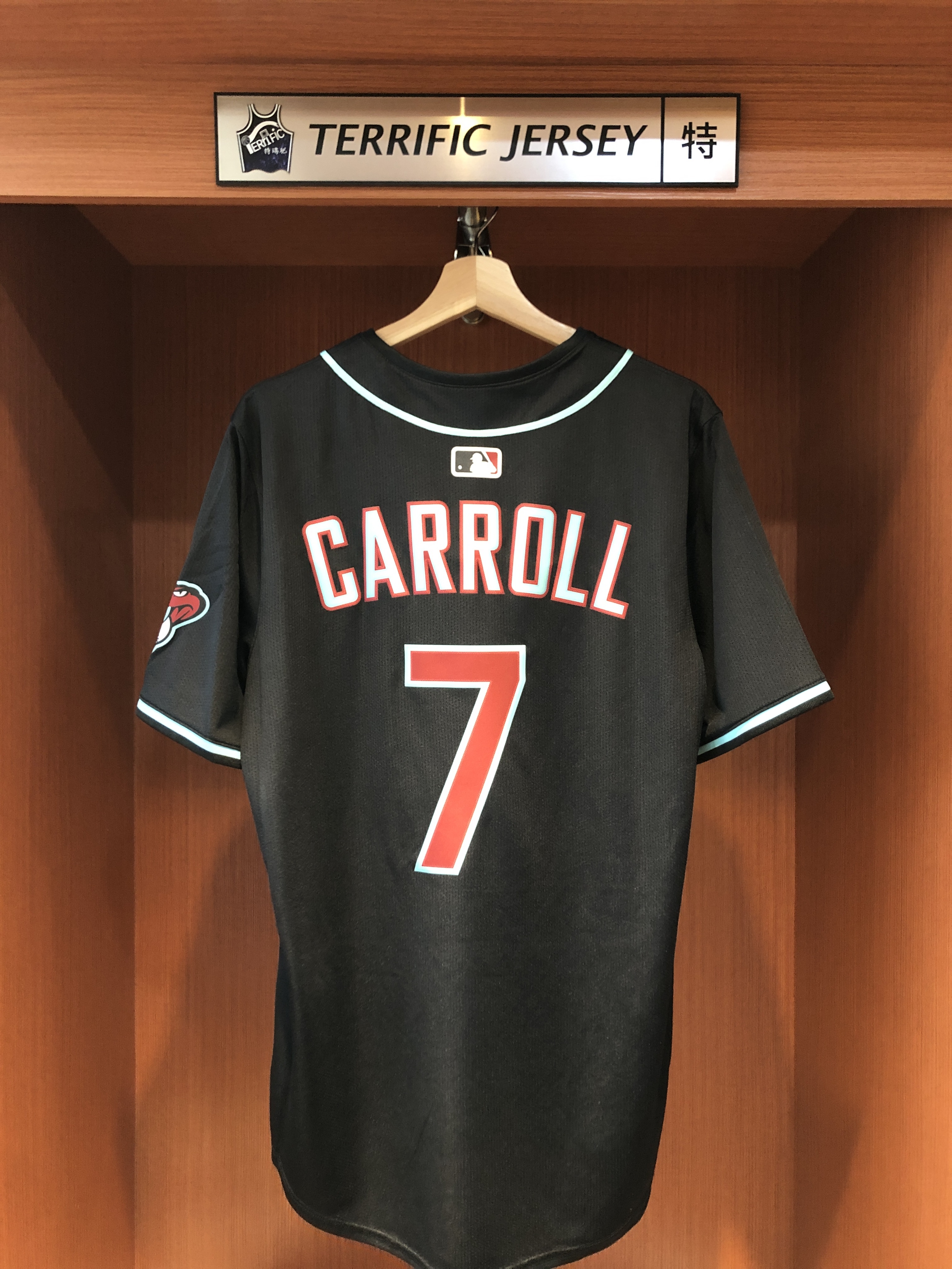 MLB球衣 Corbin Carroll 亞利桑那響尾蛇黑 Nike Limited Player Name Jersey 球迷版 熱轉印 全新