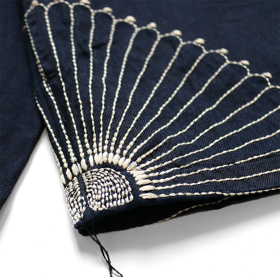 RE-STOCK: KAPITAL INDIGO 8oz DENIM KAKASHI SHIRT (Furoshiki Embroidery) - SIZE 2 PRE ORDER ITEM (預訂中)