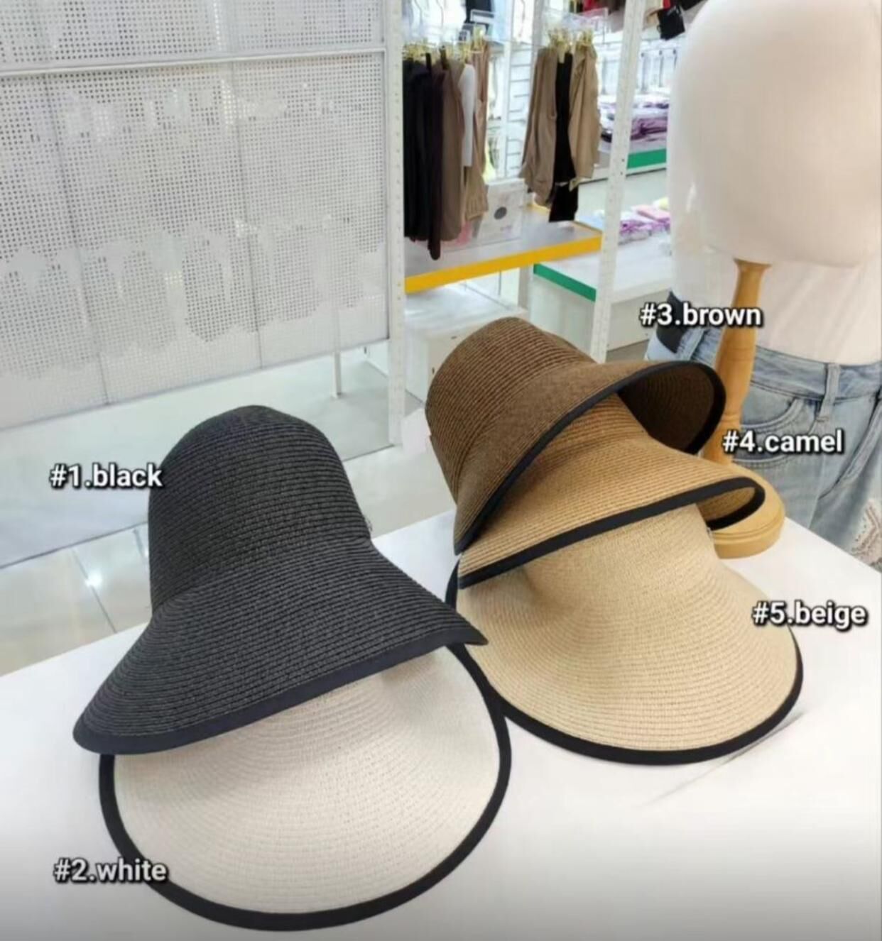 Ac647/韓國防UV編織UFO帽