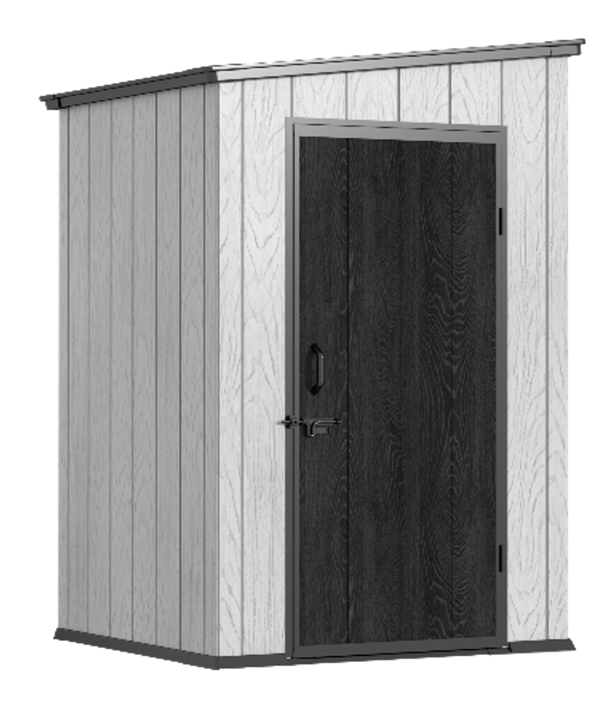 PENT ROOF RESIN STORAGE SHED 4X4’