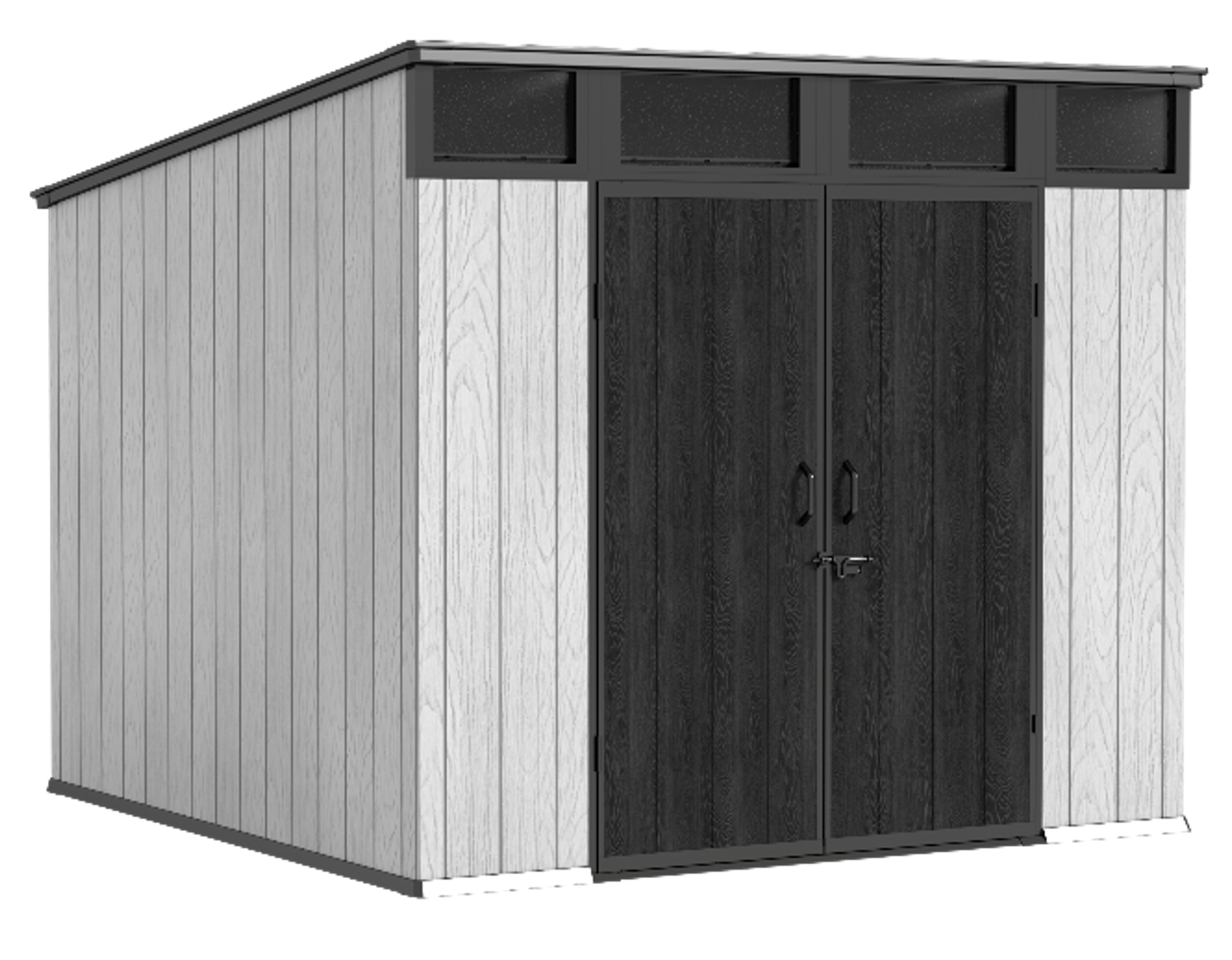 PENT ROOF RESIN STORAGE SHED 8X8’