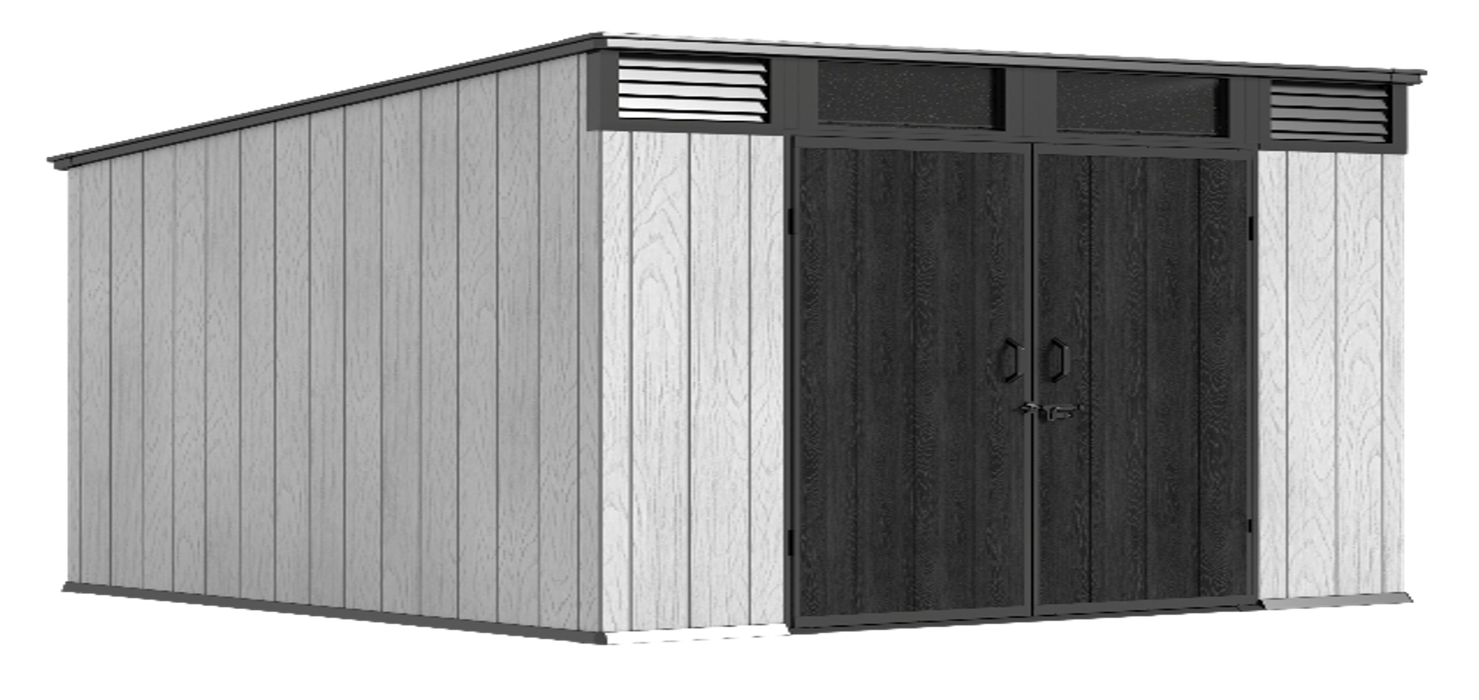 PENT ROOF(With Vents) RESIN STORAGE SHED 8X8’