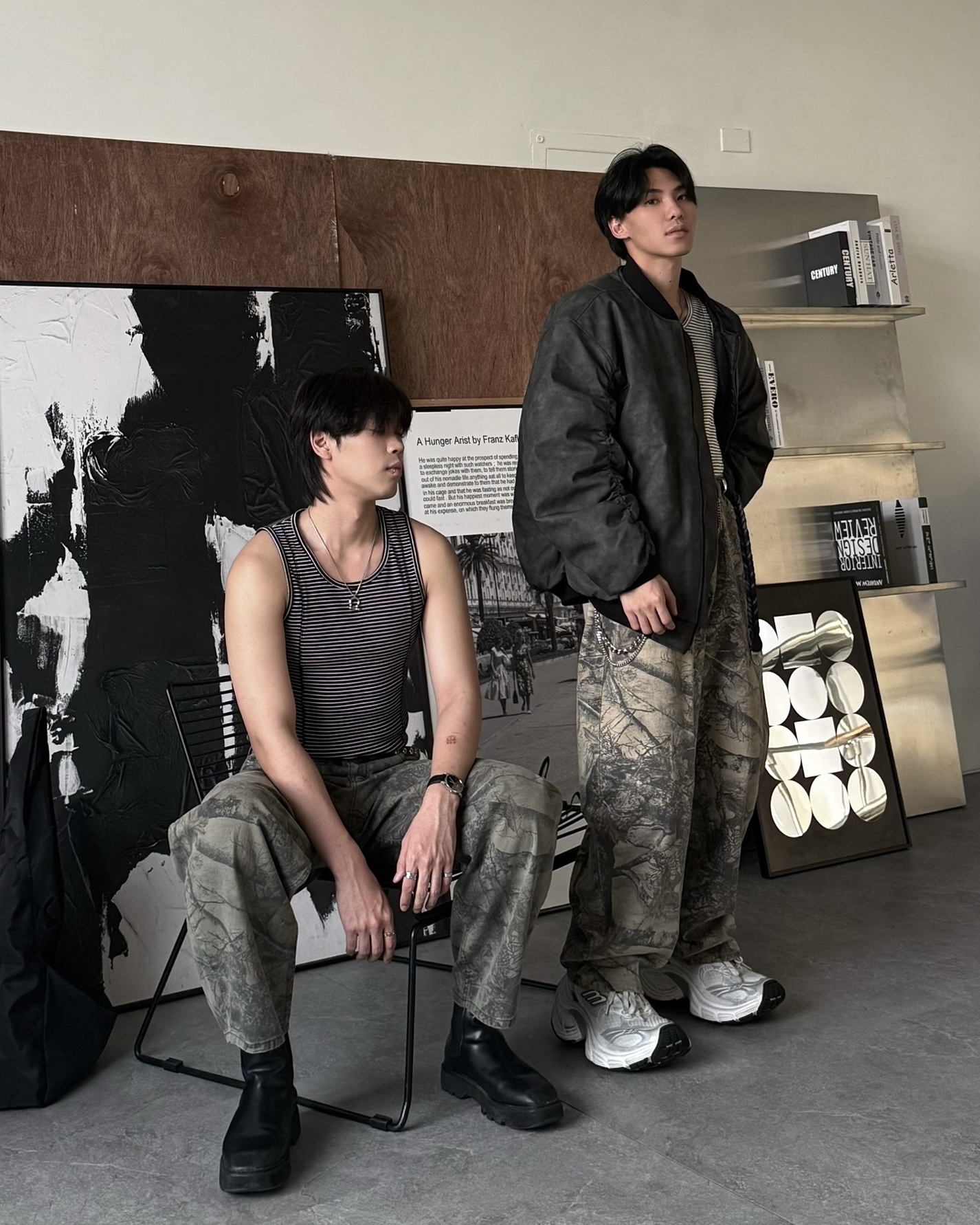 𝐇·𝐓·𝐒 韓國 裂紋設計 皮革 霧面 寬大版型 夾克 厚磅 長袖 飛行外套