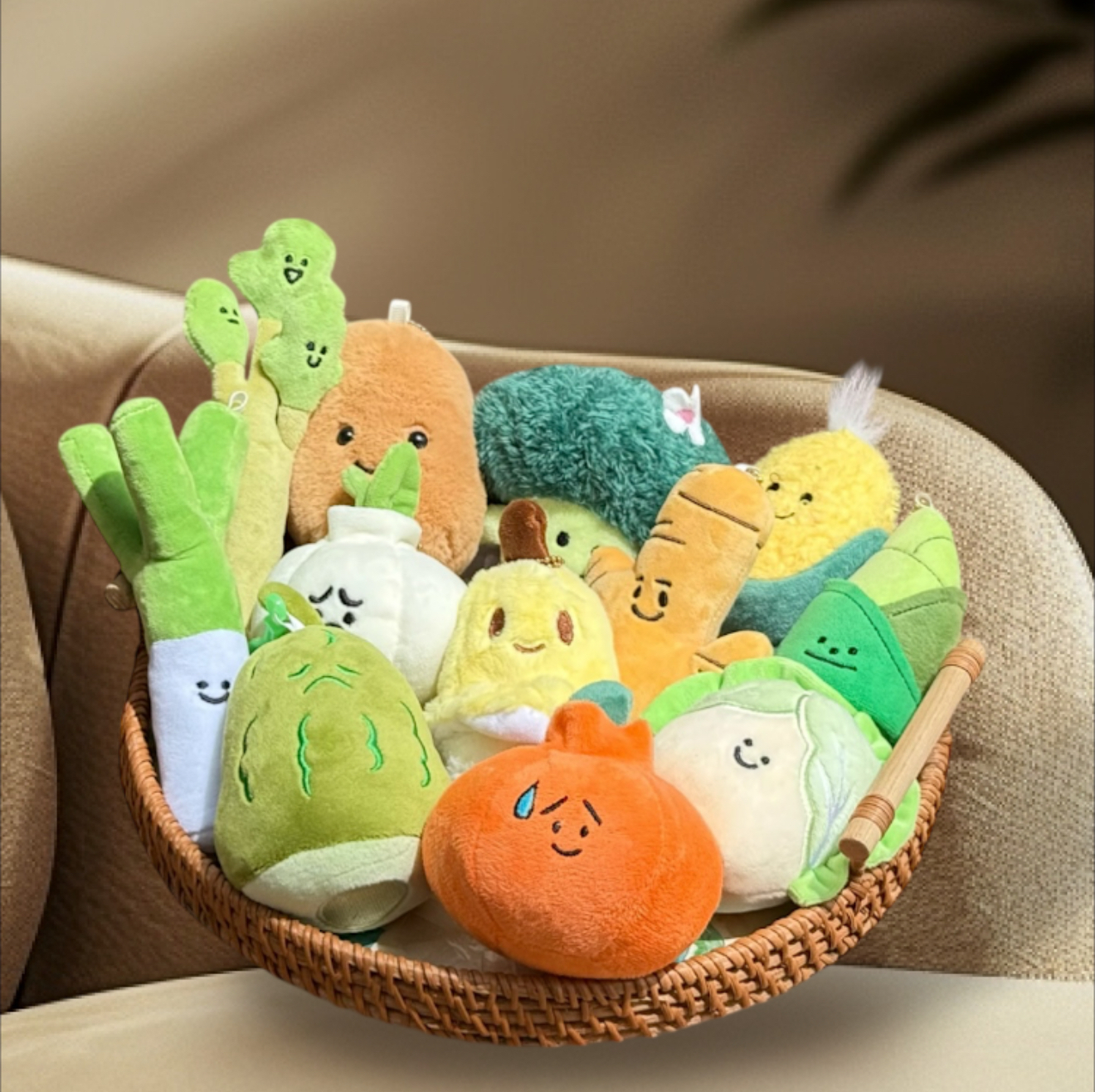 療癒蔬菜娃娃吊飾