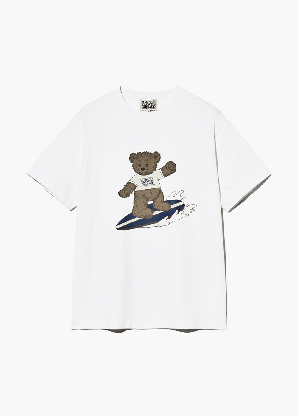 ★Marithe + Francois Girbaud★ DOODLE BEAR IMAGE GRAPHIC TEE DOODLE BEAR IMAGE GRAPHIC TEE charcoal - MARITHÉ+FRANҪOIS