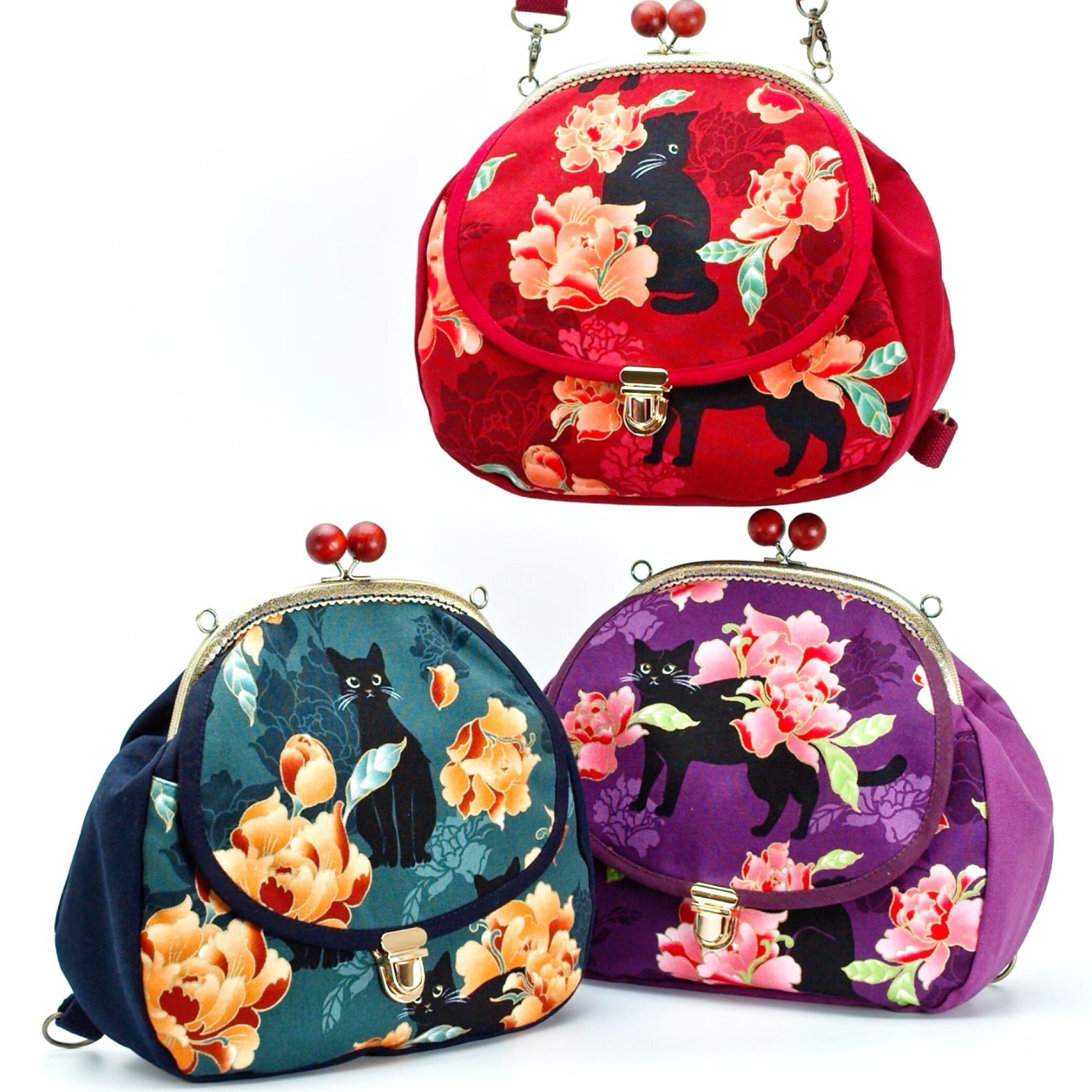 蓋子口袋肩背後背包(材料包)