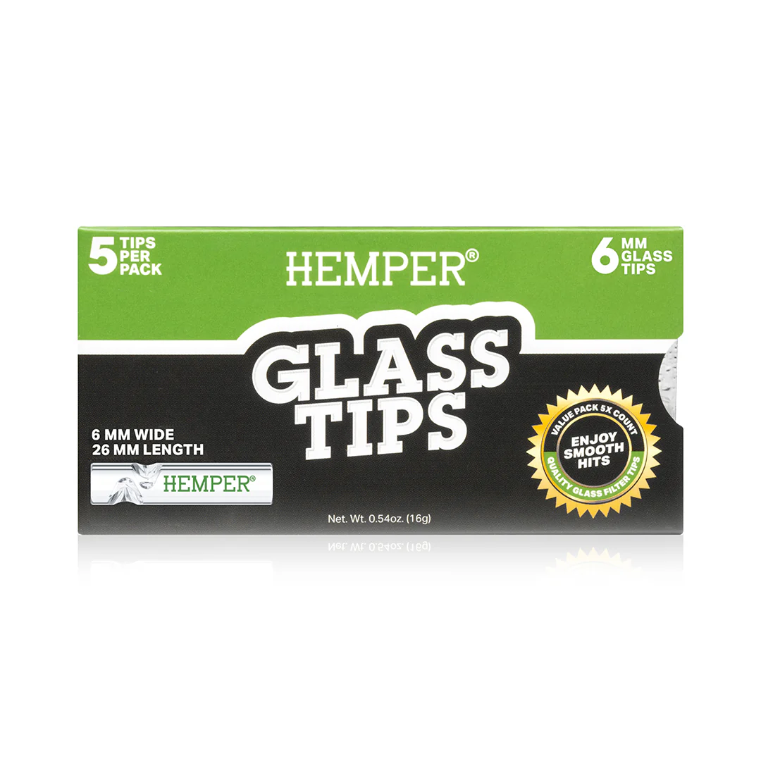 GLASS FILTER TIPS 6MM BY HEMPER