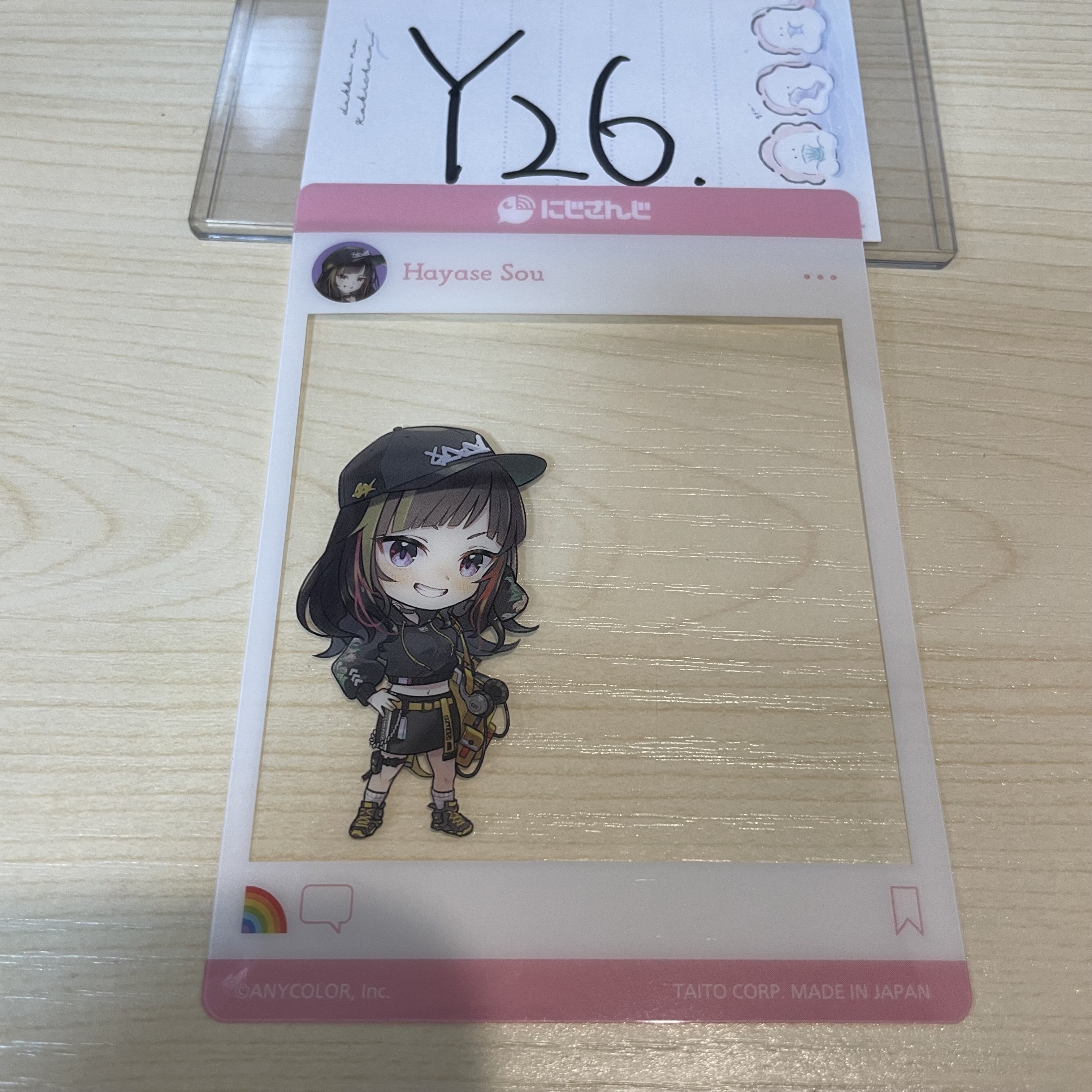 彩虹社 早瀬 膠卡                                    Y26