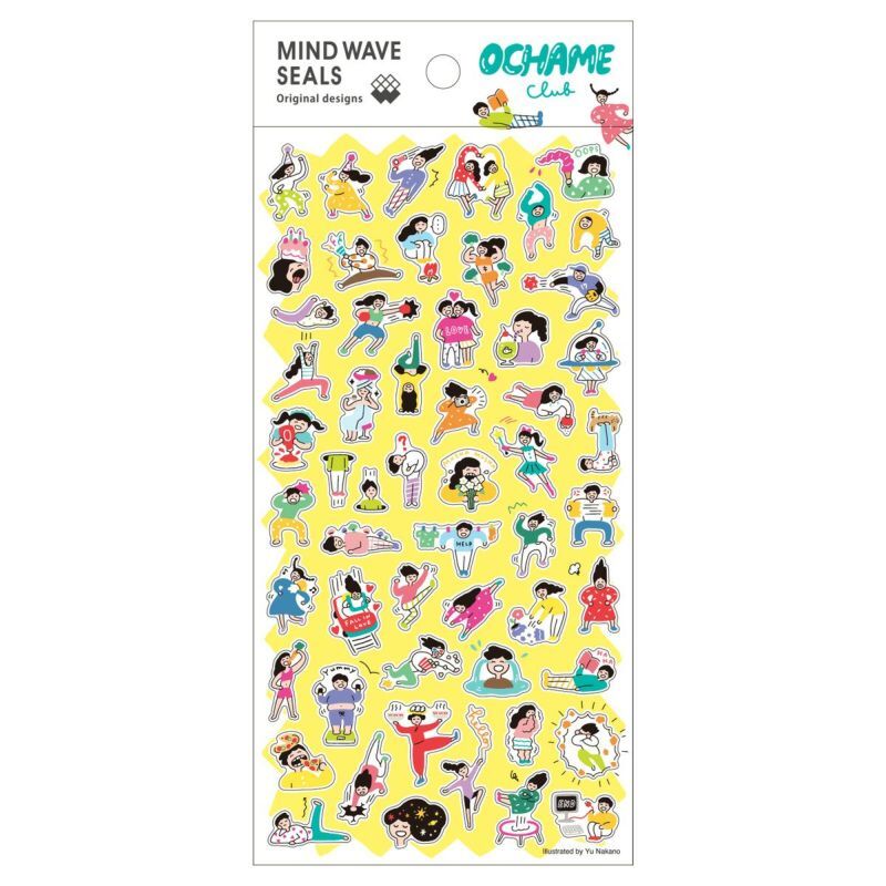 好玩的俱樂部 seals 迷你透明貼紙｜日本Mind Wave