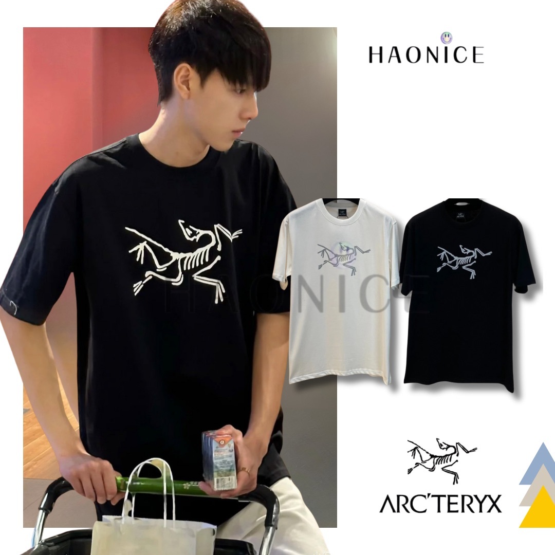 【HAO NICE 】加拿大🇨🇦品牌 上海經銷商ARCTERYX 始祖鳥 25SS 春夏新款 胸前經典大LOGO 素色基本款短T🔥