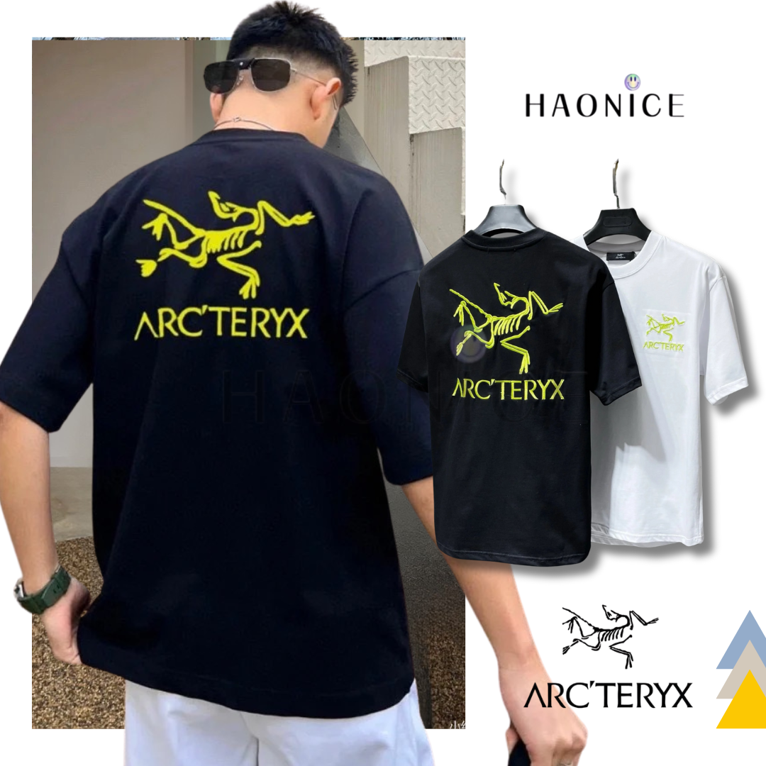 【HAO NICE 】加拿大🇨🇦品牌 上海經銷商ARCTERYX 始祖鳥 25SS 春夏新款 經典燙金小鳥大LOGO 素色百搭短T🔥