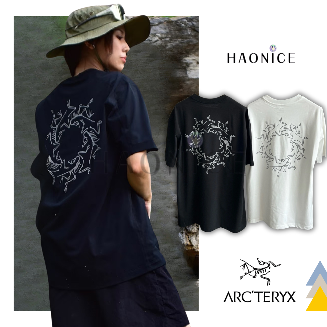 【HAO NICE 】加拿大🇨🇦品牌 上海經銷商ARCTERYX 始祖鳥 25SS 春夏新款 背後經典圓形小鳥大LOGO 百搭短T🔥