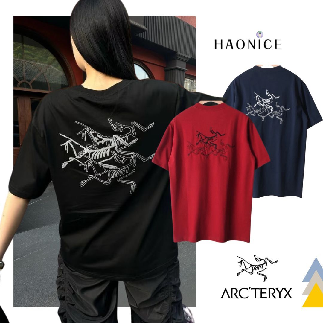【HAO NICE 】加拿大🇨🇦品牌 上海經銷商ARCTERYX 始祖鳥 25SS 春夏新款 背後經典小鳥大LOGO 素色百搭款短T🔥