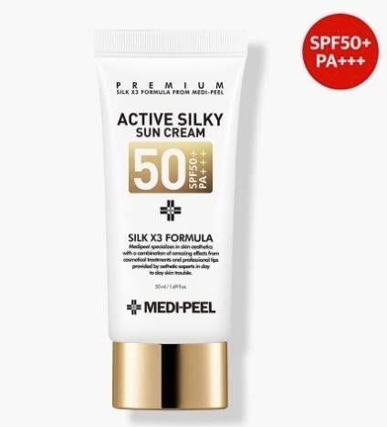 韓國 MEDI-PEEL 蠶絲修護絲滑防曬霜 50ml